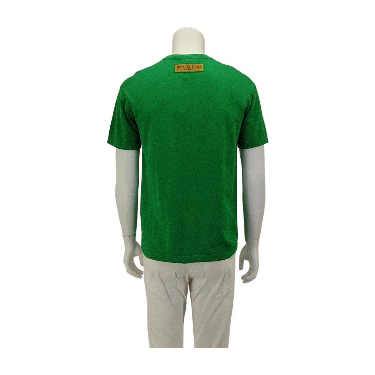 Louis Vuitton LOUIS VUITTON Green Logo Short Sleeve Knit Shirt S Size US S / EU 44-46 / 1 - 3 Thumbnail