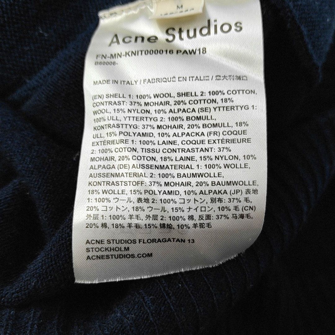 Acne Studios Acne Studios Mohair Patch Wool Sweater Size M Size US M / EU 48-50 / 2 - 4 Thumbnail