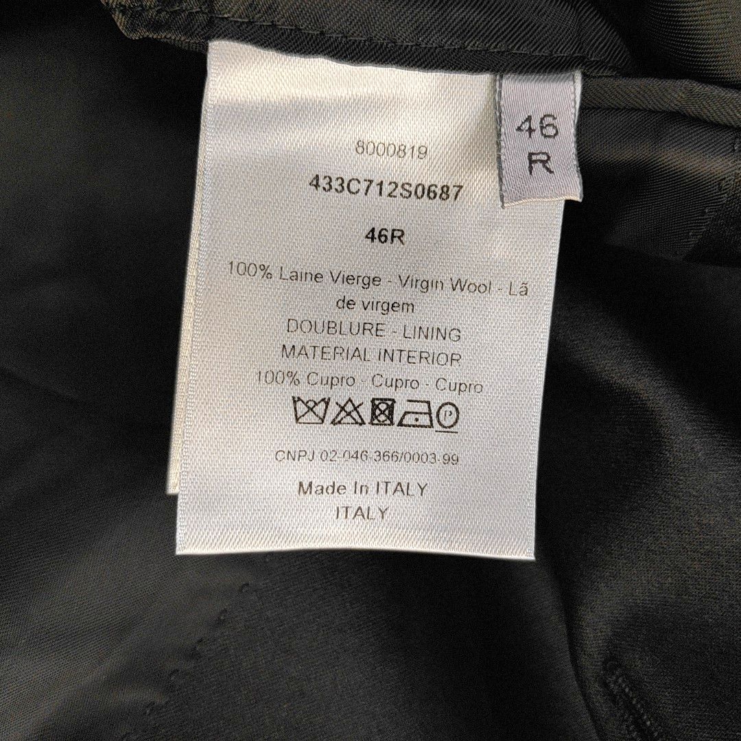 Dior Dior Homme Black Wool Blazer 36R Size 36R - 5 Thumbnail