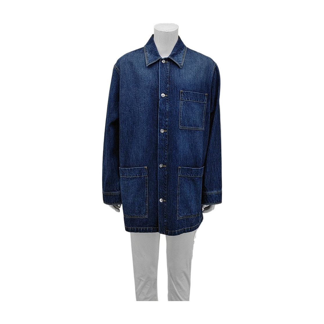 Bottega Veneta Bottega Veneta Blue Cotton Denim Jacket 52 Size US L / EU 52-54 / 3 - 2 Thumbnail