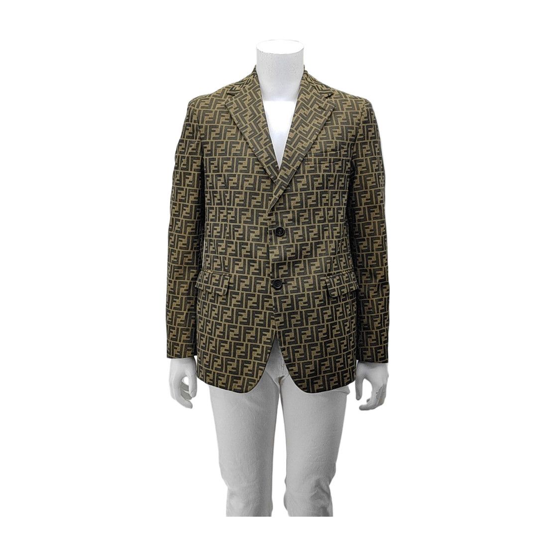 Fendi Fendi FF Monogram Logo Blazer 42R Size 42R - 2 Thumbnail