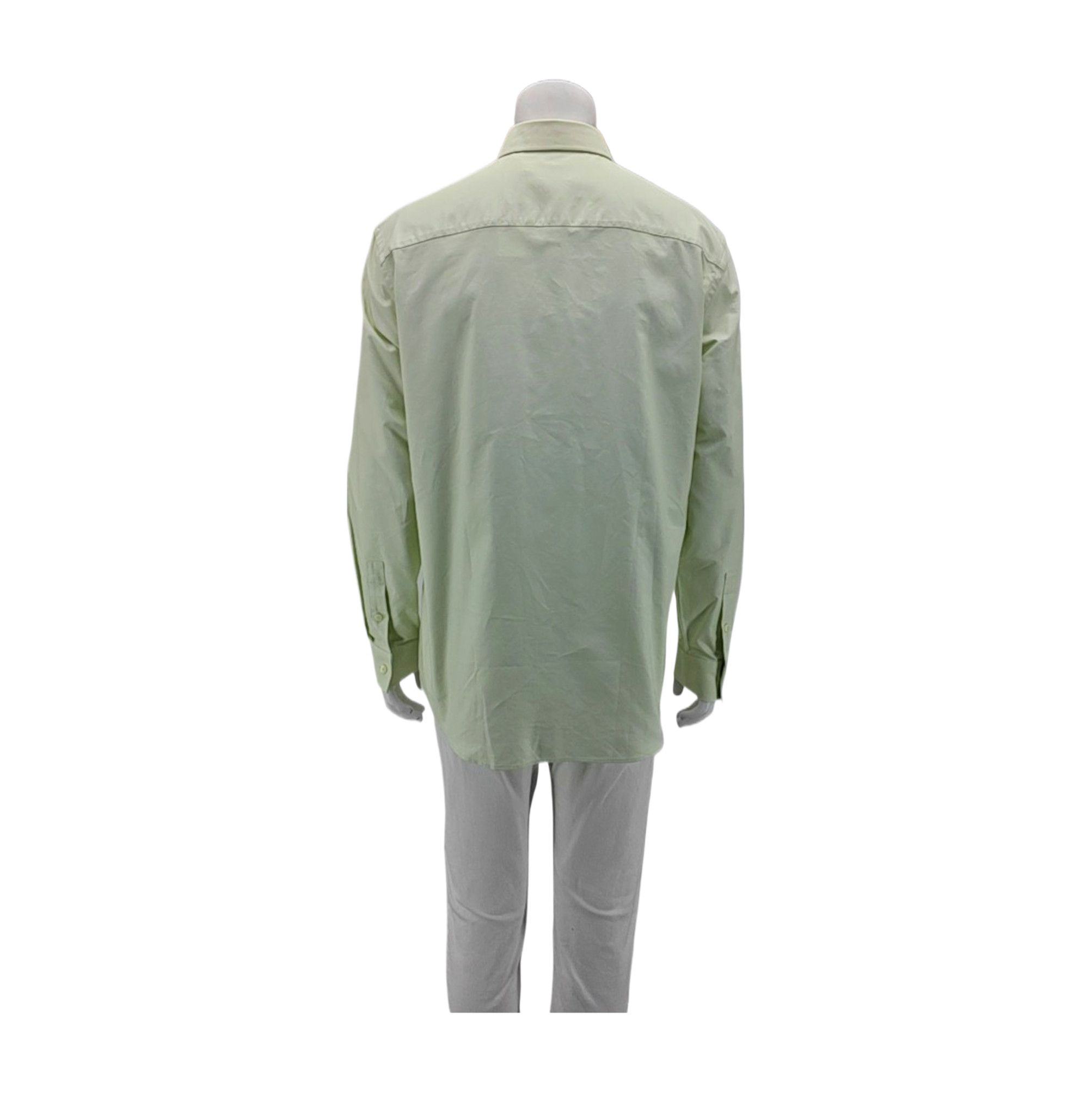 Burberry Burberry Light Green Cotton Shirt M Size US M / EU 48-50 / 2 - 3 Thumbnail