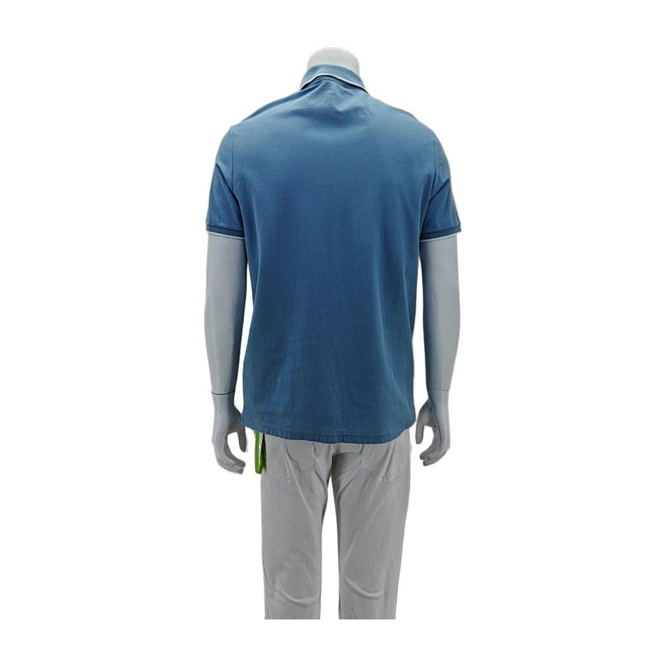 Loro Piana Loro Piana Blue Cotton Blend Polo Shirt Size XL Size US XL / EU 56 / 4 - 3 Thumbnail