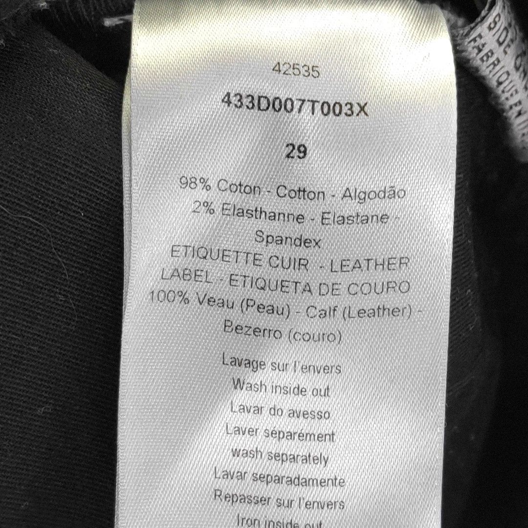 Dior Dior Homme Distressed Black Denim Size 29 Size US 29 - 4 Thumbnail