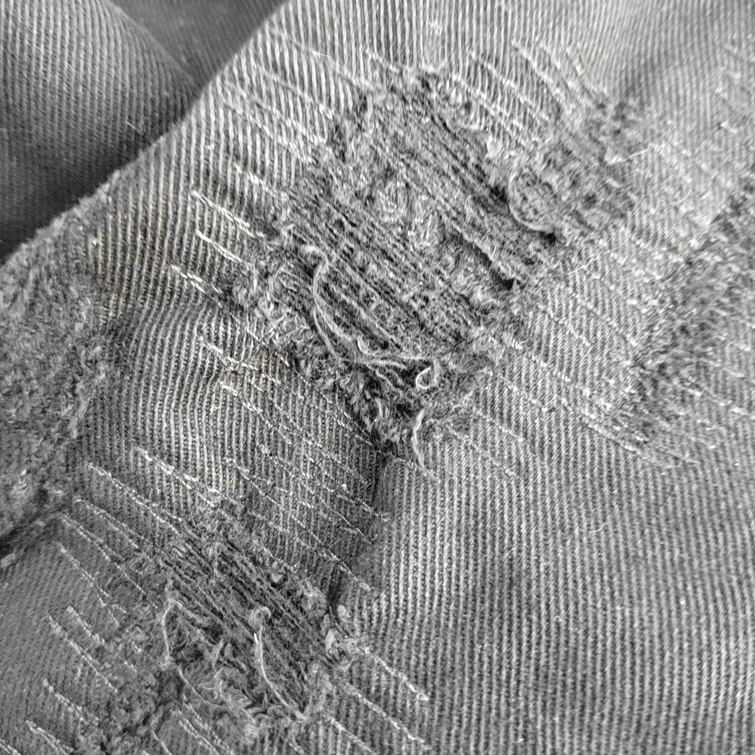 Dior Dior Homme Distressed Black Denim Size 29 Size US 29 - 8 Thumbnail