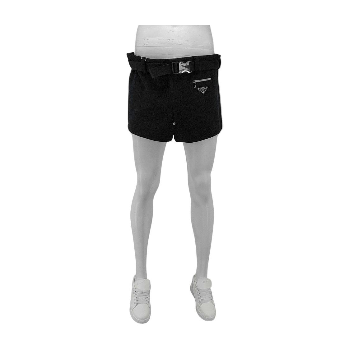 Prada Prada Triangle Logo Belted Shorts Size 36 Size US 36 / EU 52 - 2 Thumbnail