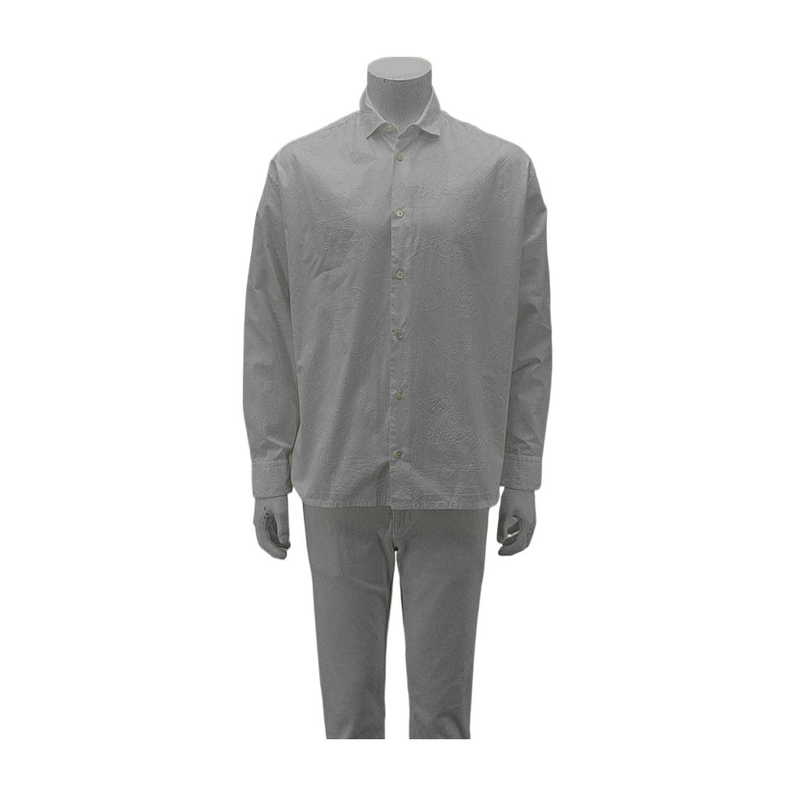 Hermes Hermès White Cotton Long Sleeve Shirt M Size US XXS / EU 40 - 2 Thumbnail