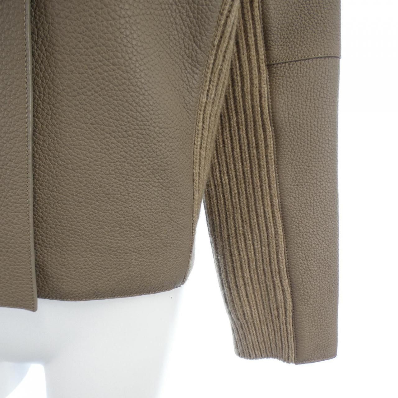 Hermes Hermes Hermes Deerskin Leather Jacket Leather Outerwear DUTY FREE for USA Size ONE SIZE - 6 Thumbnail