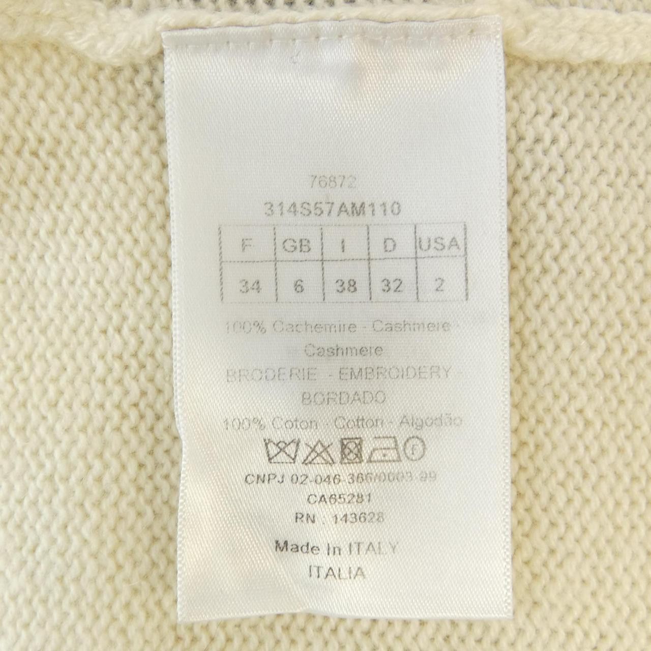 Dior Dior Christian Dior Cashmere Knit Textile Tops 314S57AM110 DUTY FREE for USA Size ONE SIZE - 3 Thumbnail