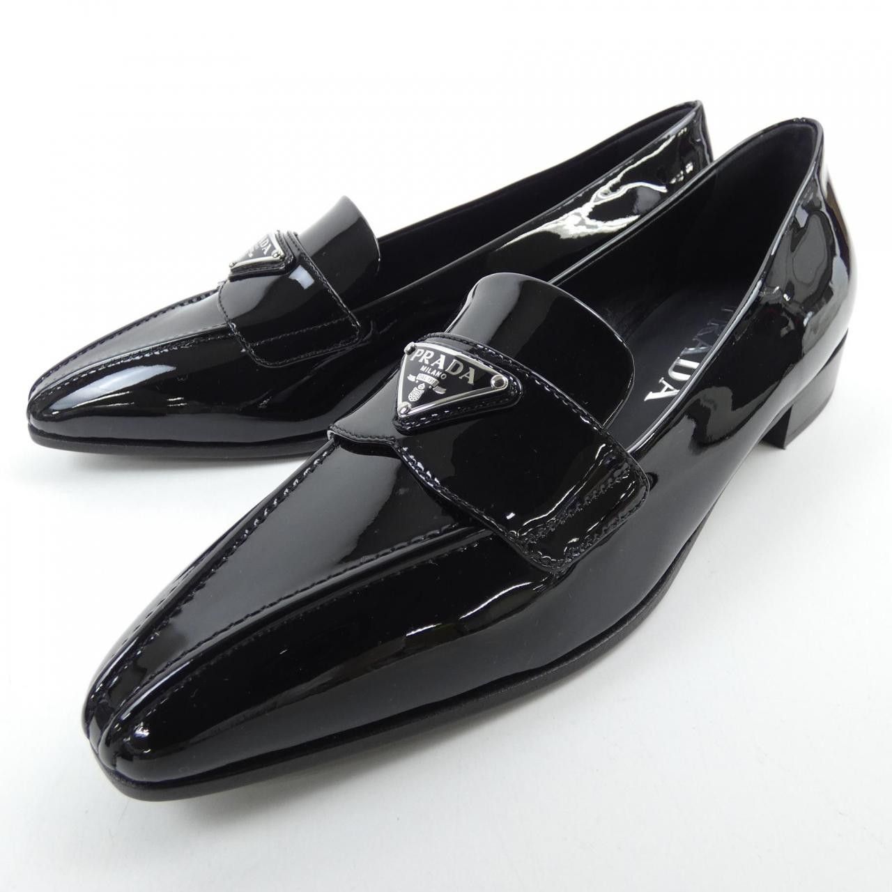 Prada Prada Prada Triangle Logo Leather Shoes Leather Shoes 1D193N DUTY FREE for USA Size ONE SIZE - 3 Thumbnail