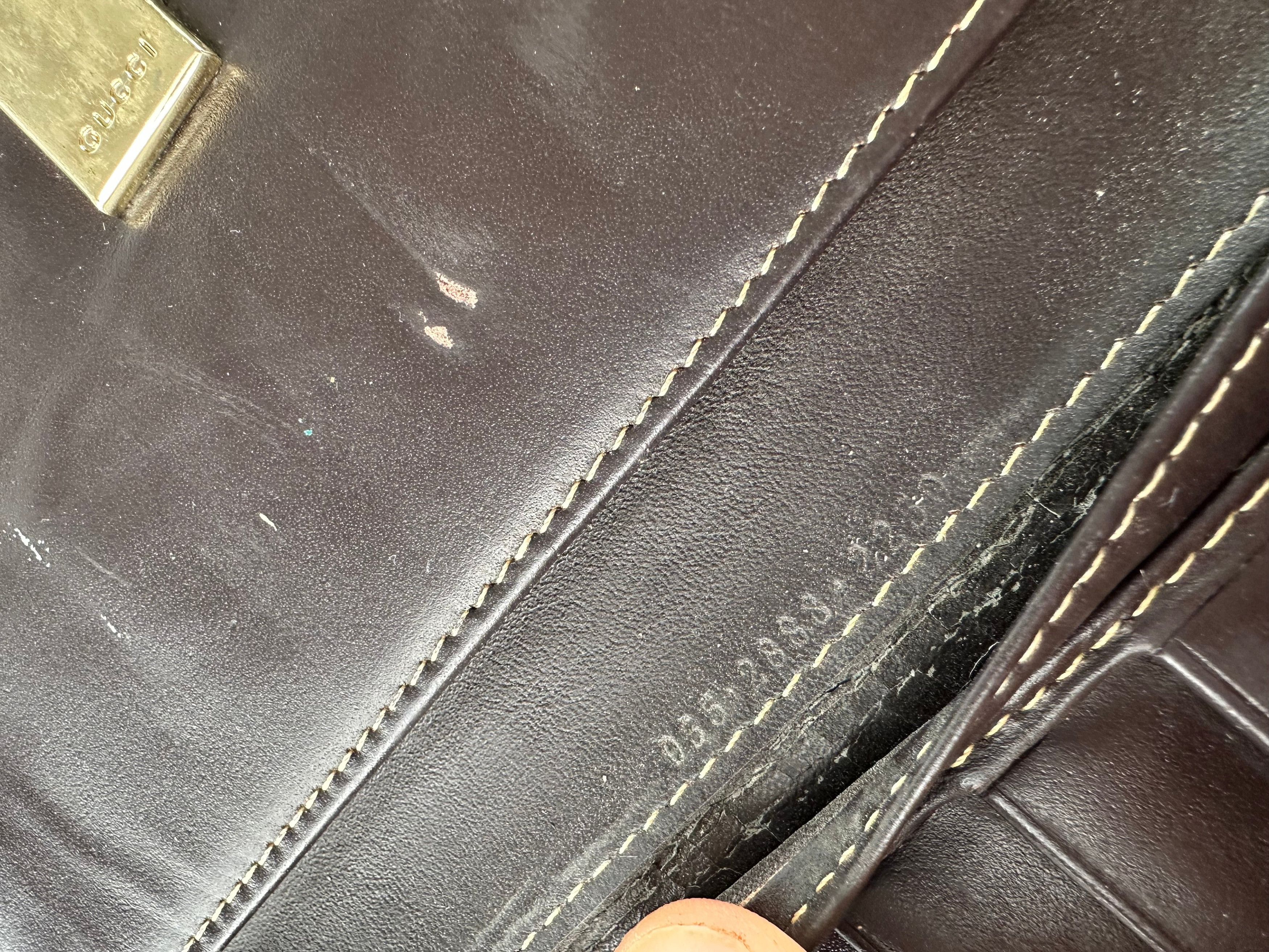 Gucci Vintage GG Monogram Canvas Leather Long Wallet Beige Brown Size ONE SIZE - 6 Thumbnail