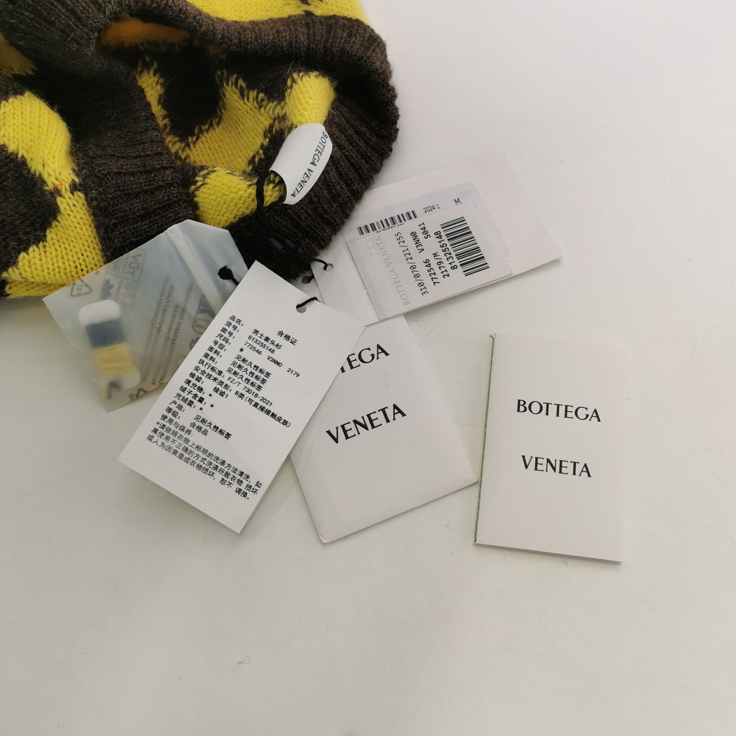 Bottega Veneta Bottega Veneta Checkerboard Wool Sweater Size M Size US M / EU 48-50 / 2 - 5 Thumbnail