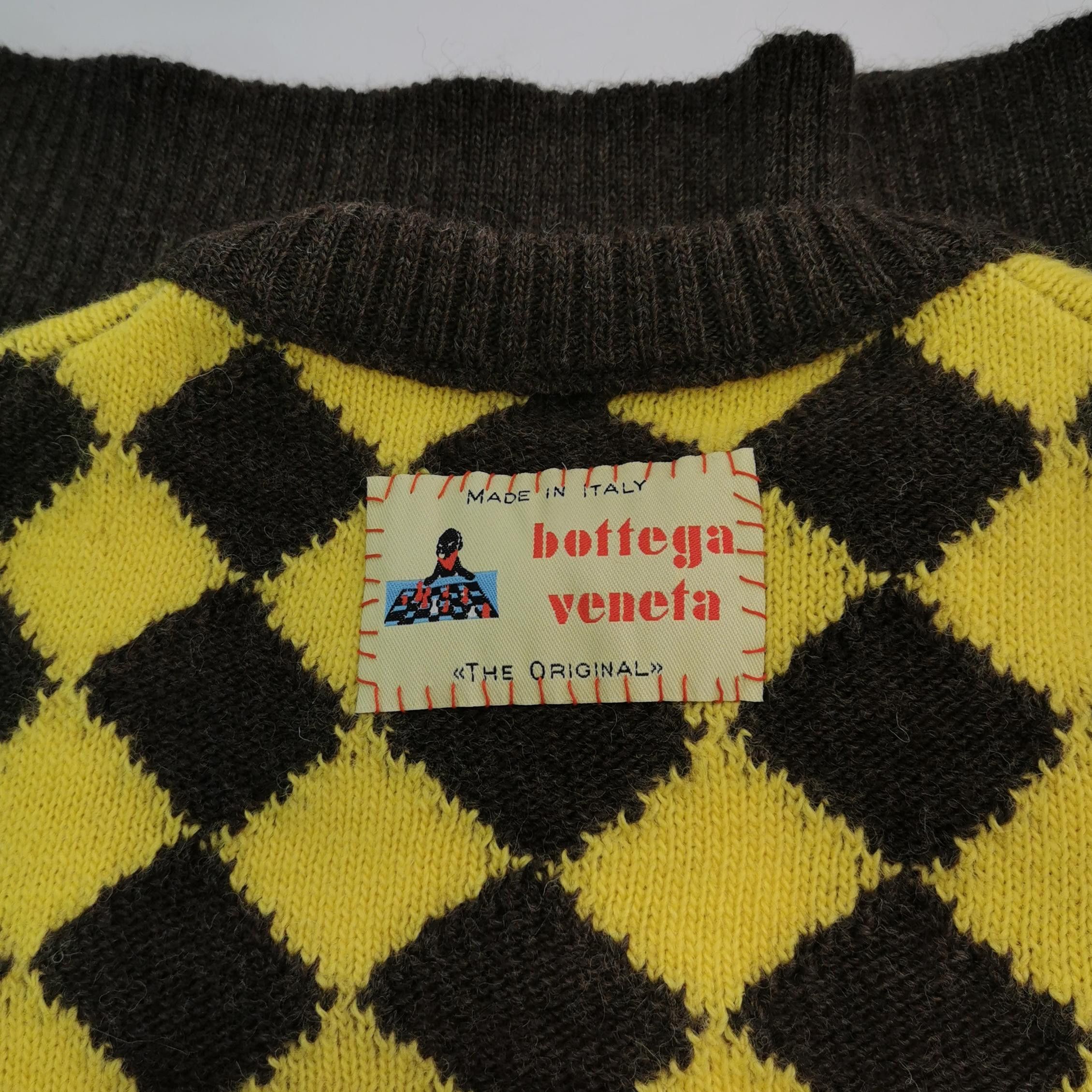 Bottega Veneta Bottega Veneta Checkerboard Wool Sweater Size M Size US M / EU 48-50 / 2 - 4 Thumbnail