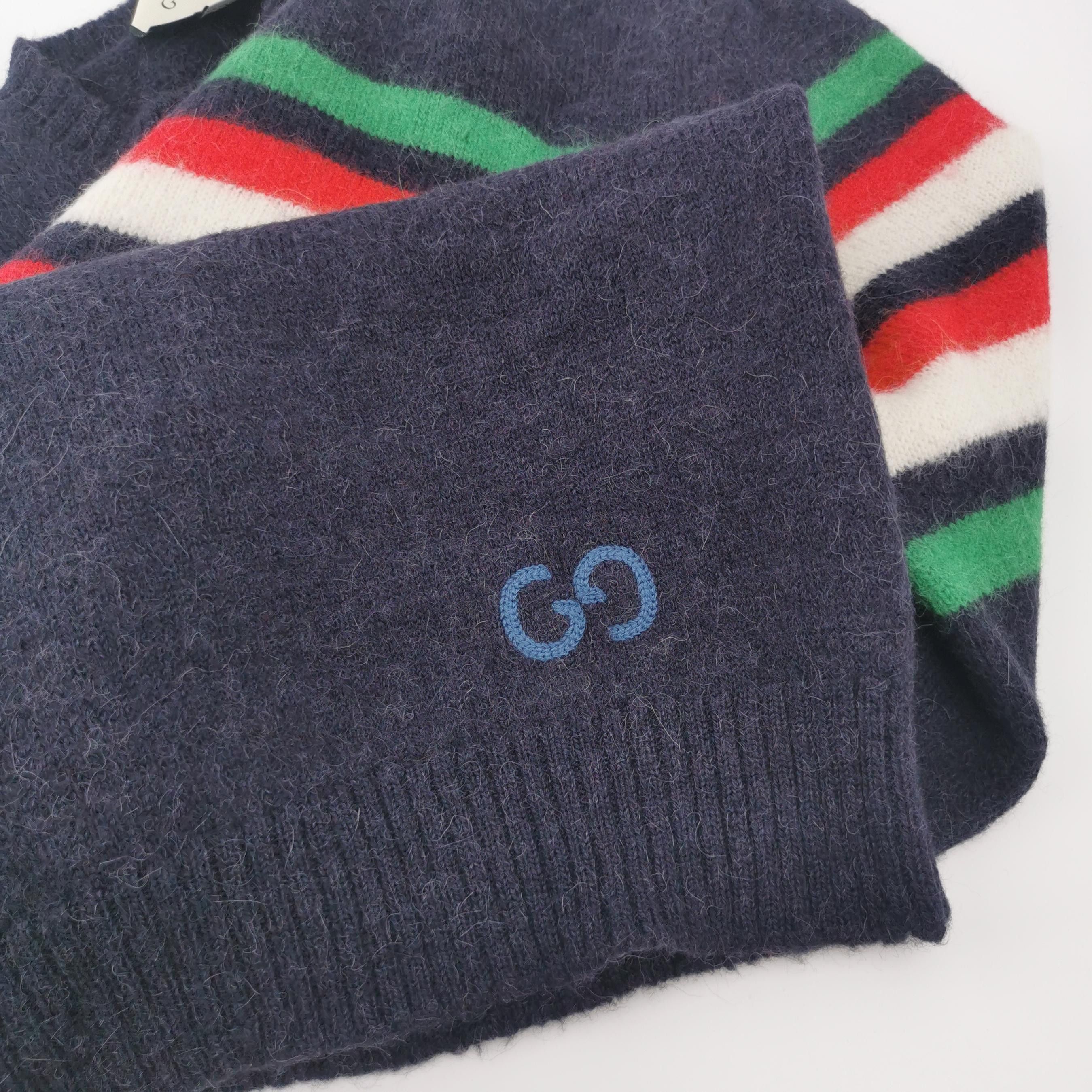 Gucci Gucci Striped Wool Alpaca Sweater US M Size US M / EU 48-50 / 2 - 4 Thumbnail