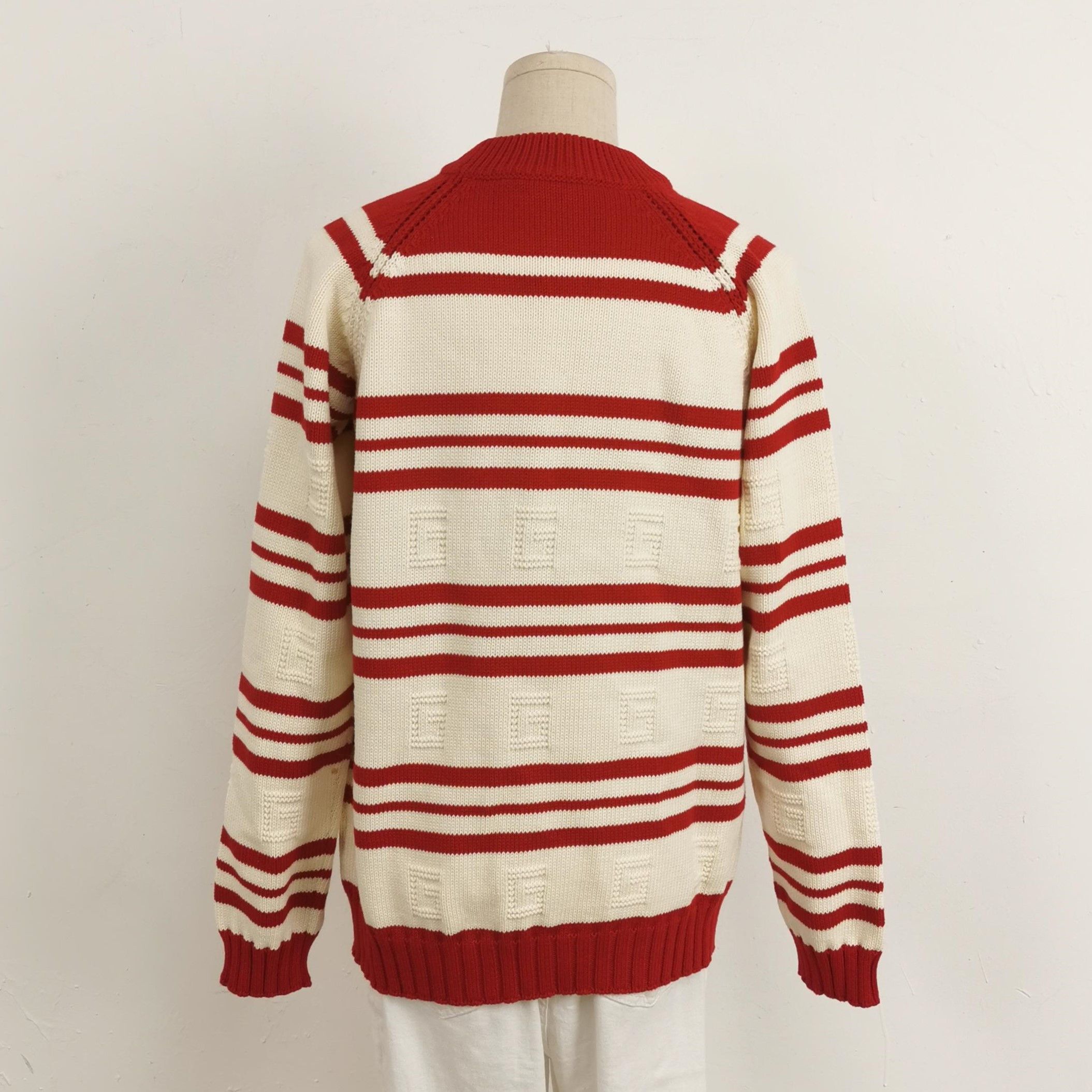 Gucci Gucci Striped Cotton Knit Sweater 12Y Size US XXS / EU 40 - 2 Thumbnail