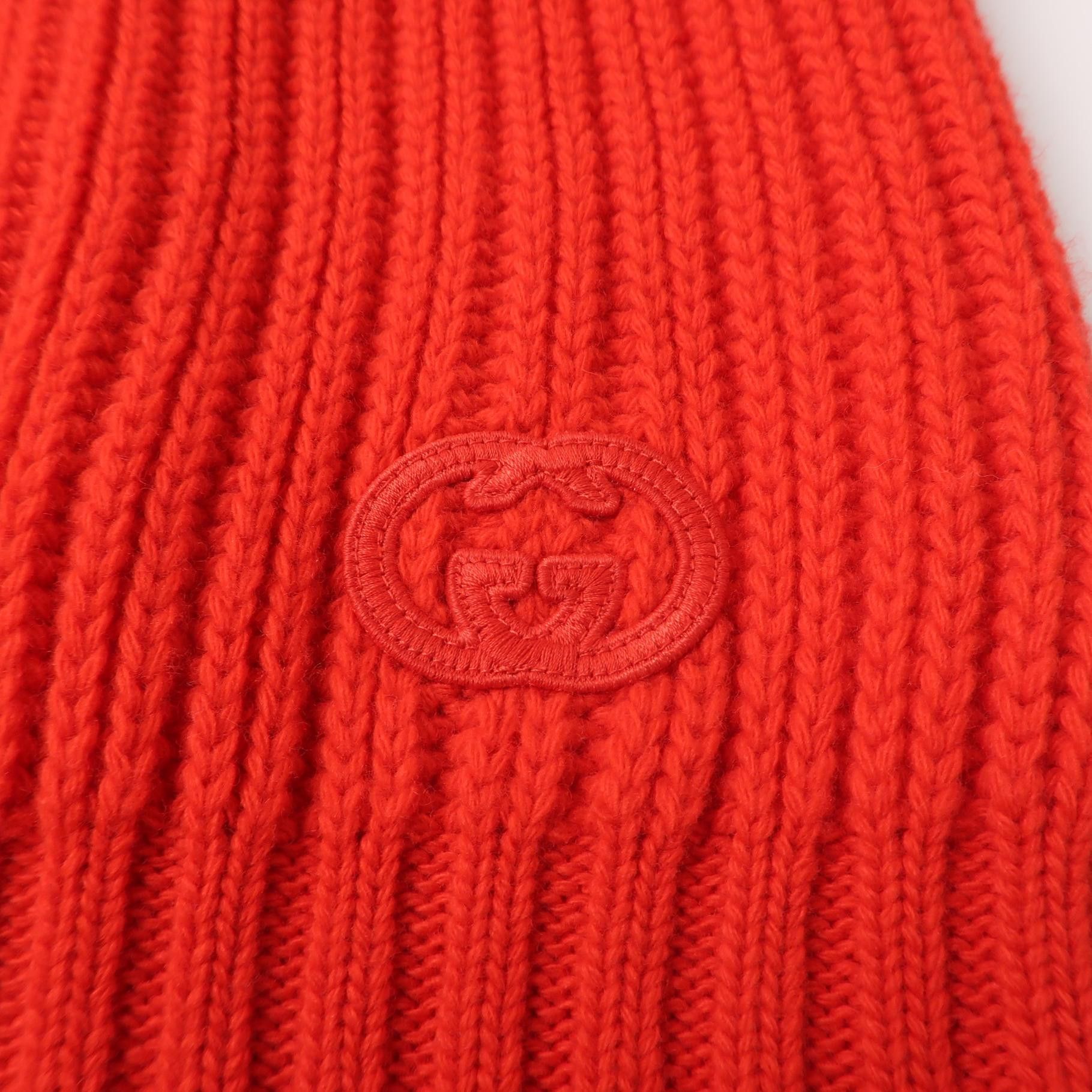 Gucci Gucci Red Wool Shawl Collar Sweater XS Size US XS / EU 42 / 0 - 3 Thumbnail