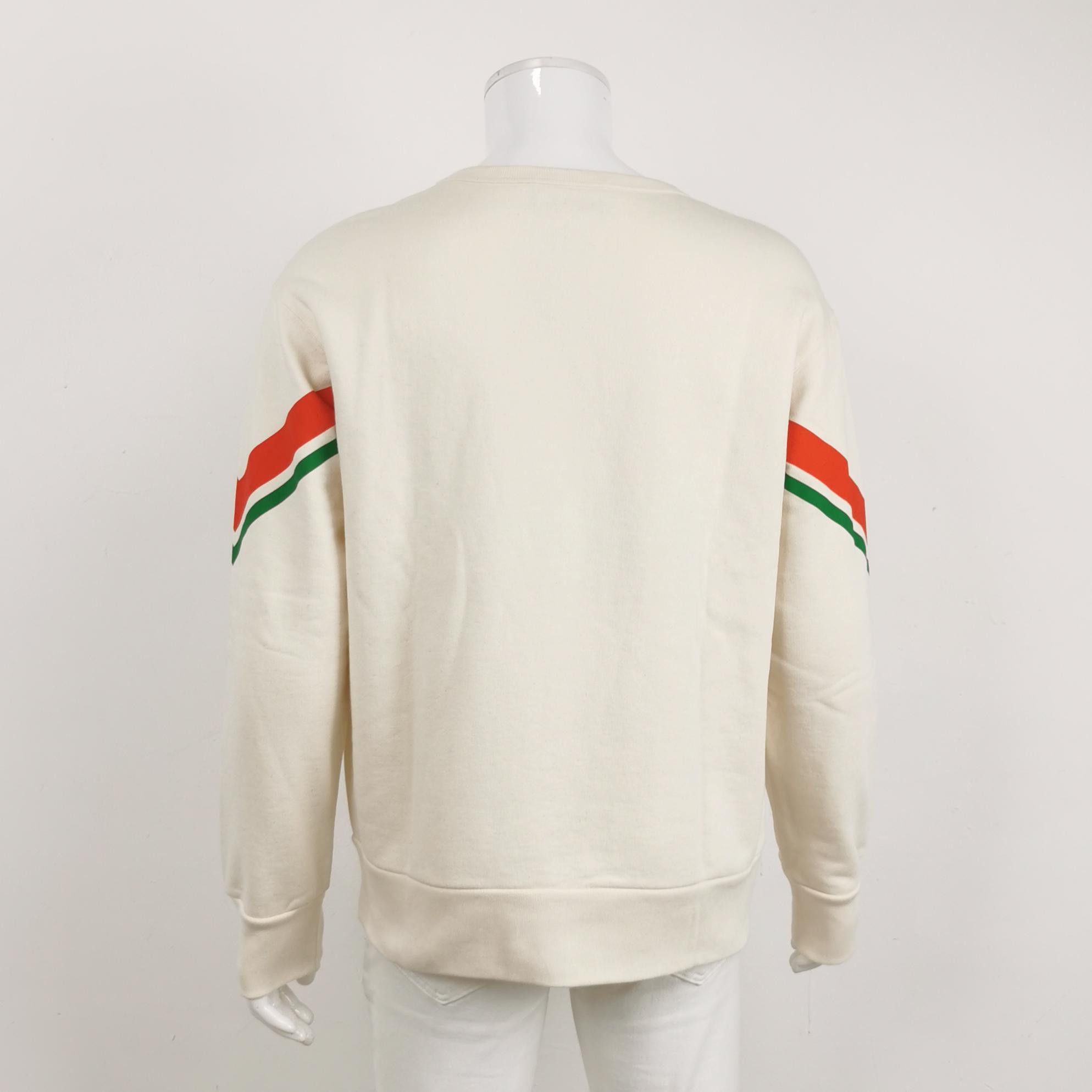Gucci Gucci Stripe Logo Sweatshirt Size M Size US M / EU 48-50 / 2 - 2 Thumbnail