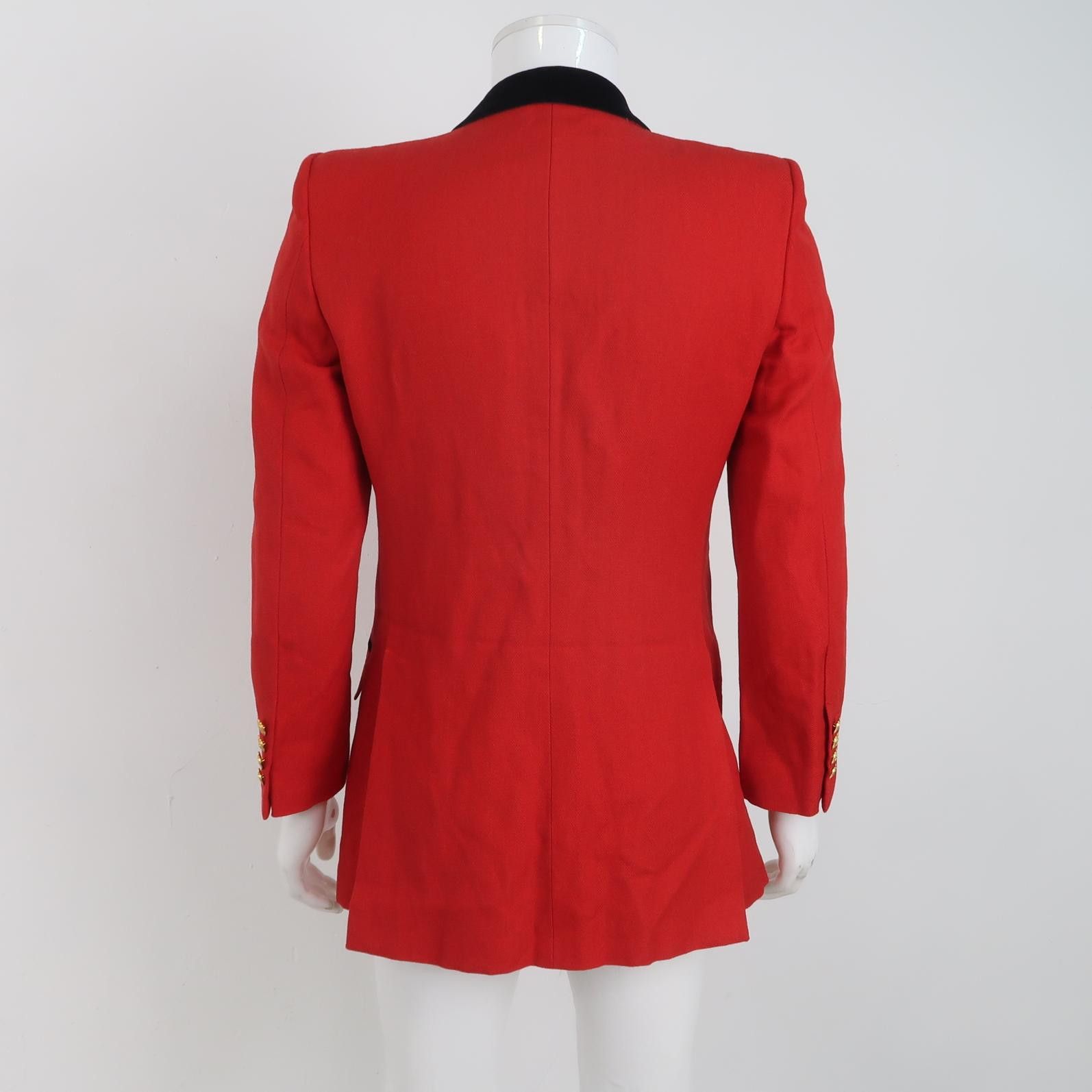 Gucci Gucci Velvet Collar Wool Linen Blazer EU 46 Size 36R - 2 Thumbnail