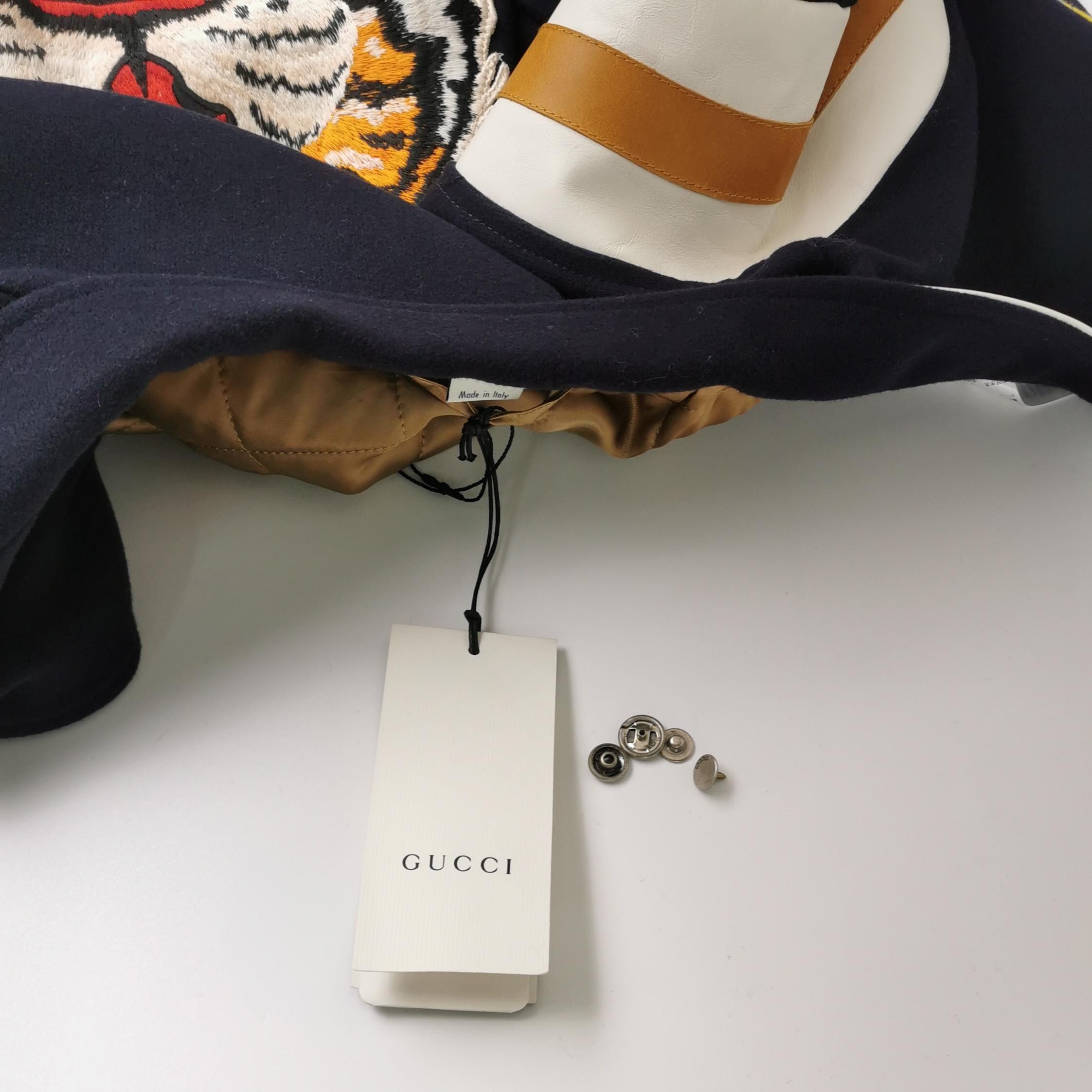 Gucci Gucci Tiger Patch Wool Varsity Jacket 52 Size US L / EU 52-54 / 3 - 7 Thumbnail