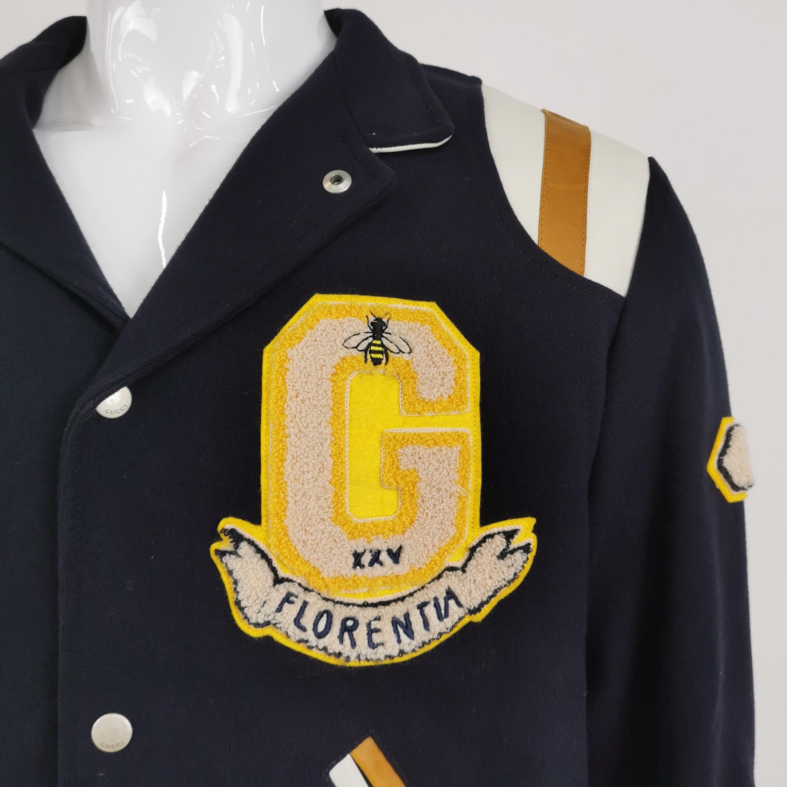 Gucci Gucci Tiger Patch Wool Varsity Jacket 52 Size US L / EU 52-54 / 3 - 4 Thumbnail
