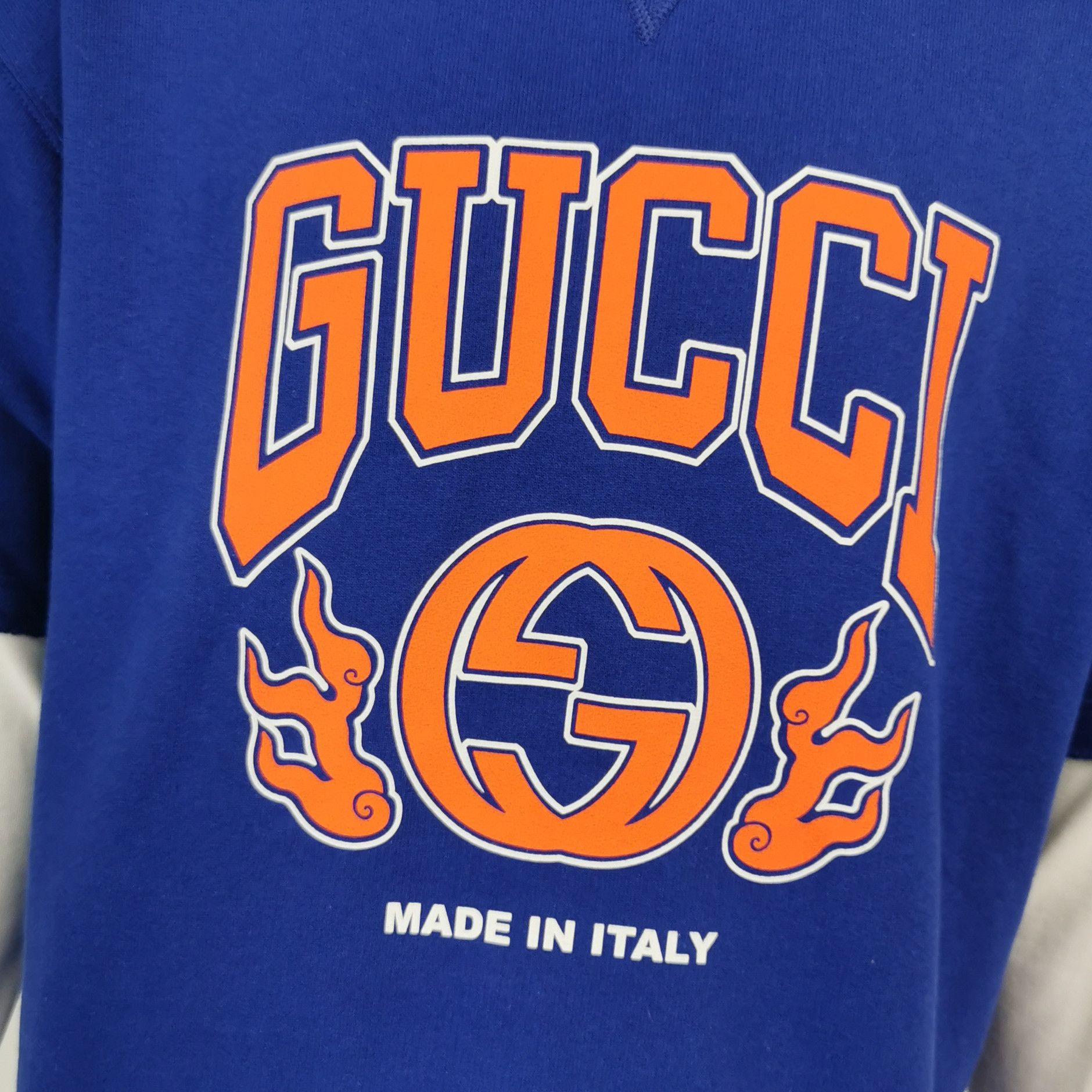 Gucci Gucci Flame Logo Cotton Sweatshirt XS Size US XS / EU 42 / 0 - 3 Thumbnail
