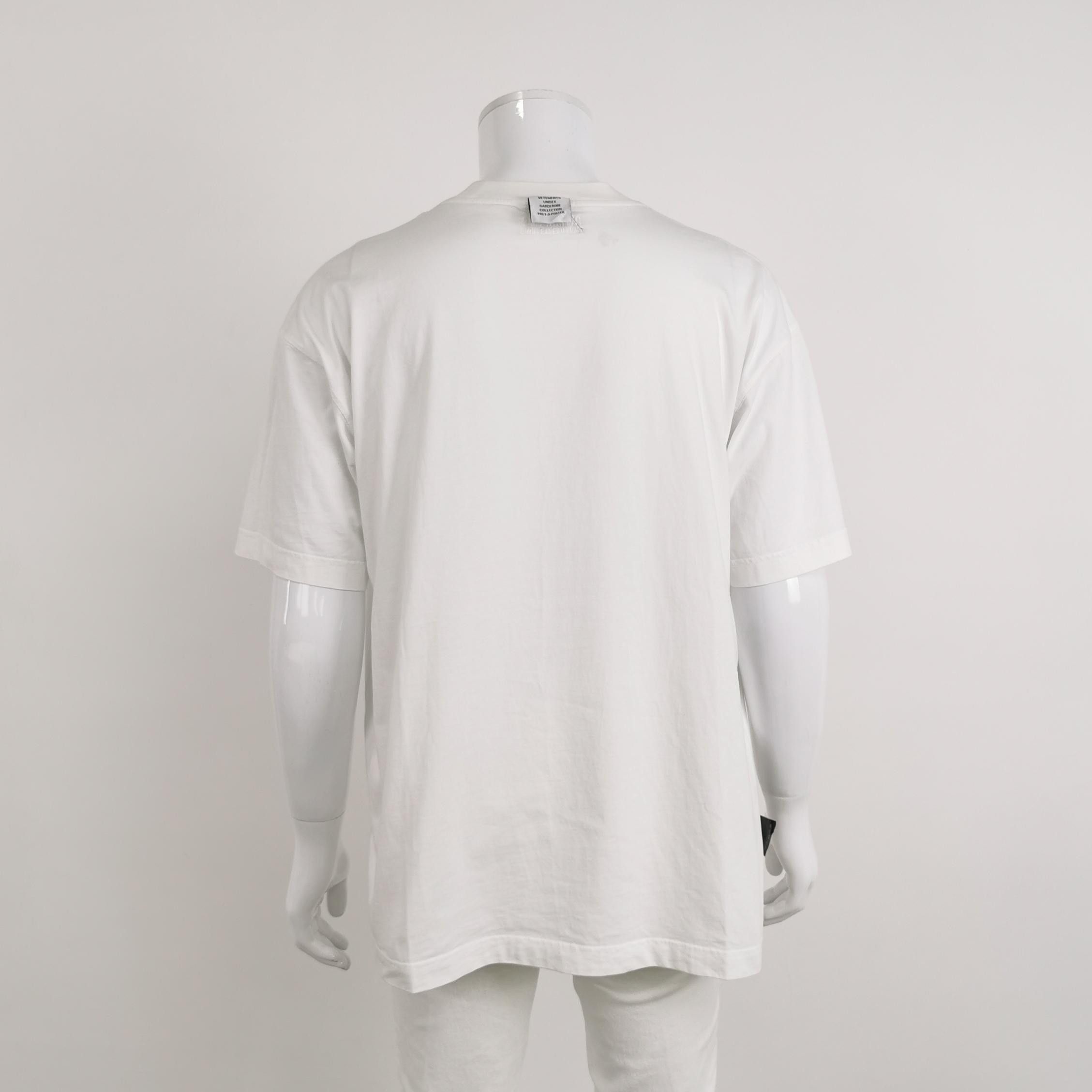 Vetements Vetements Logo Embroidery T-Shirt White XS Size US XS / EU 42 / 0 - 3 Thumbnail