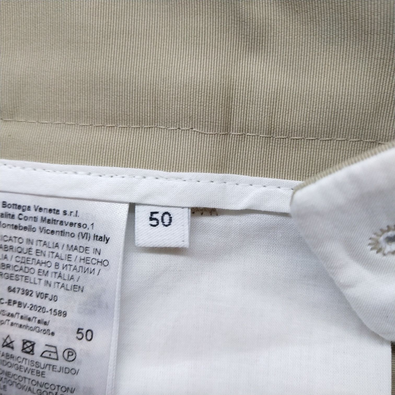 Bottega Veneta Bottega Veneta Beige Cotton Casual Pants 50 Size US 34 / EU 50 - 9 Thumbnail