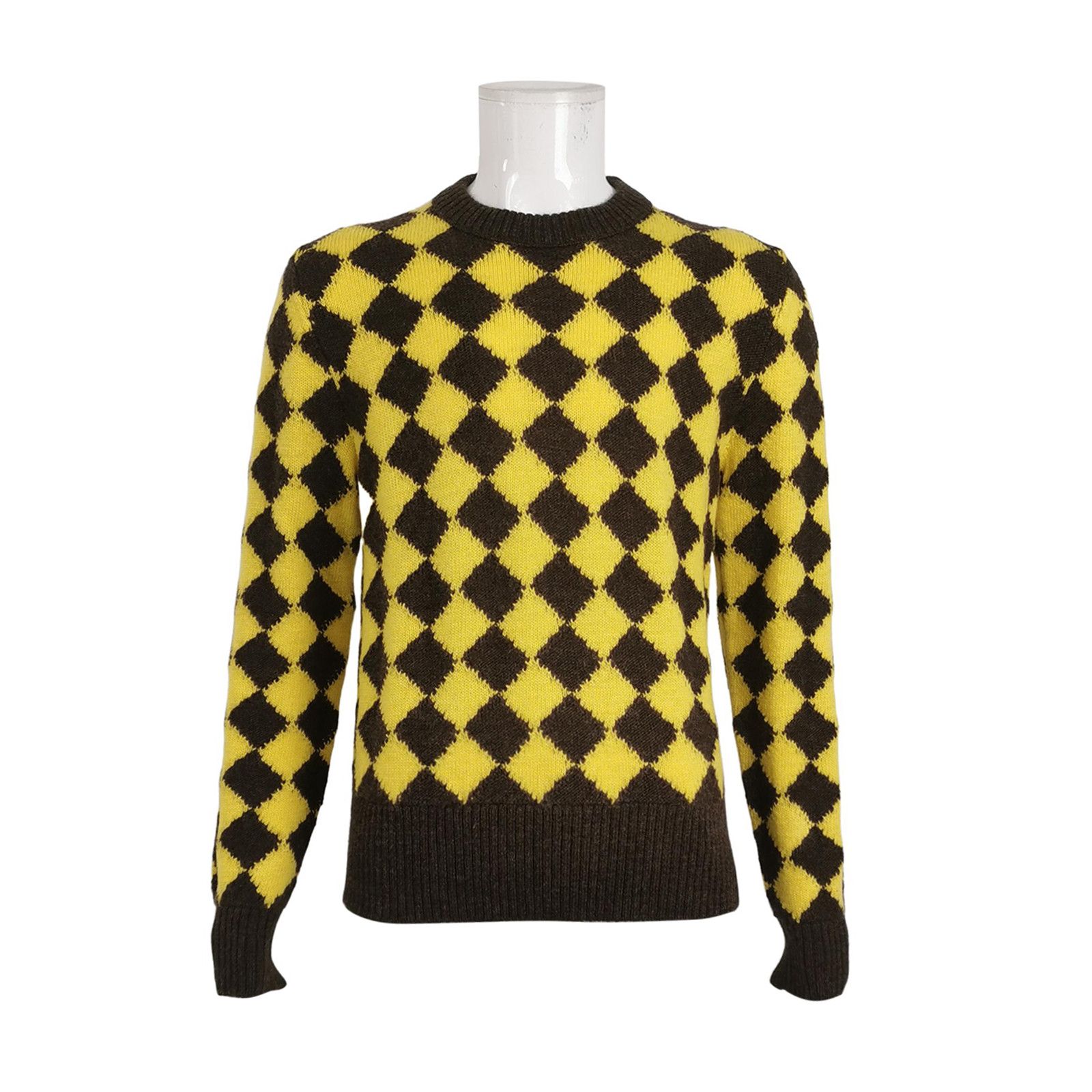 Bottega Veneta Bottega Veneta Argyle Wool Sweater Size L Size US L / EU 52-54 / 3 - 2 Thumbnail
