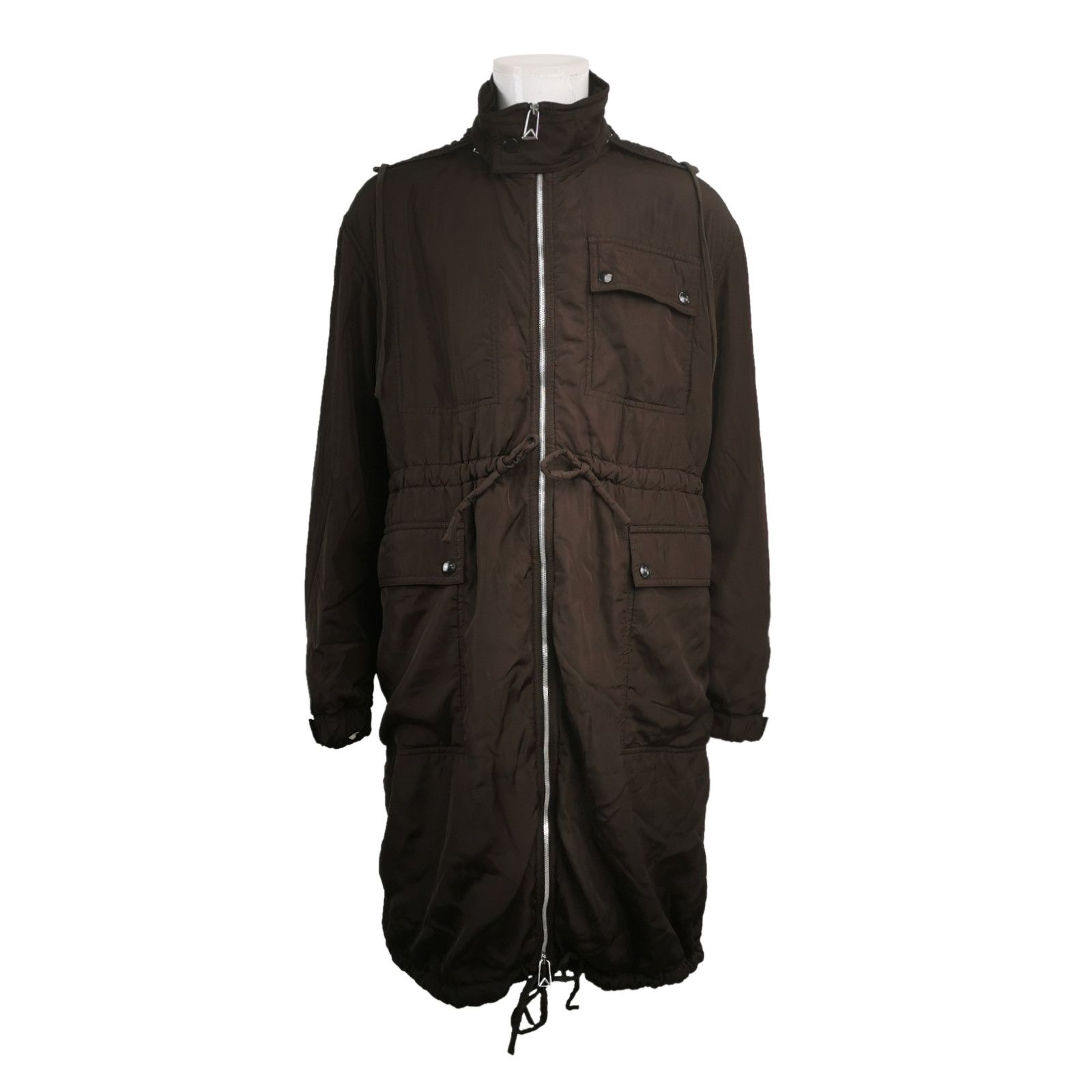 Bottega Veneta Bottega Veneta Silk Blend Hooded Padded Coat L Size US L / EU 52-54 / 3 - 2 Thumbnail