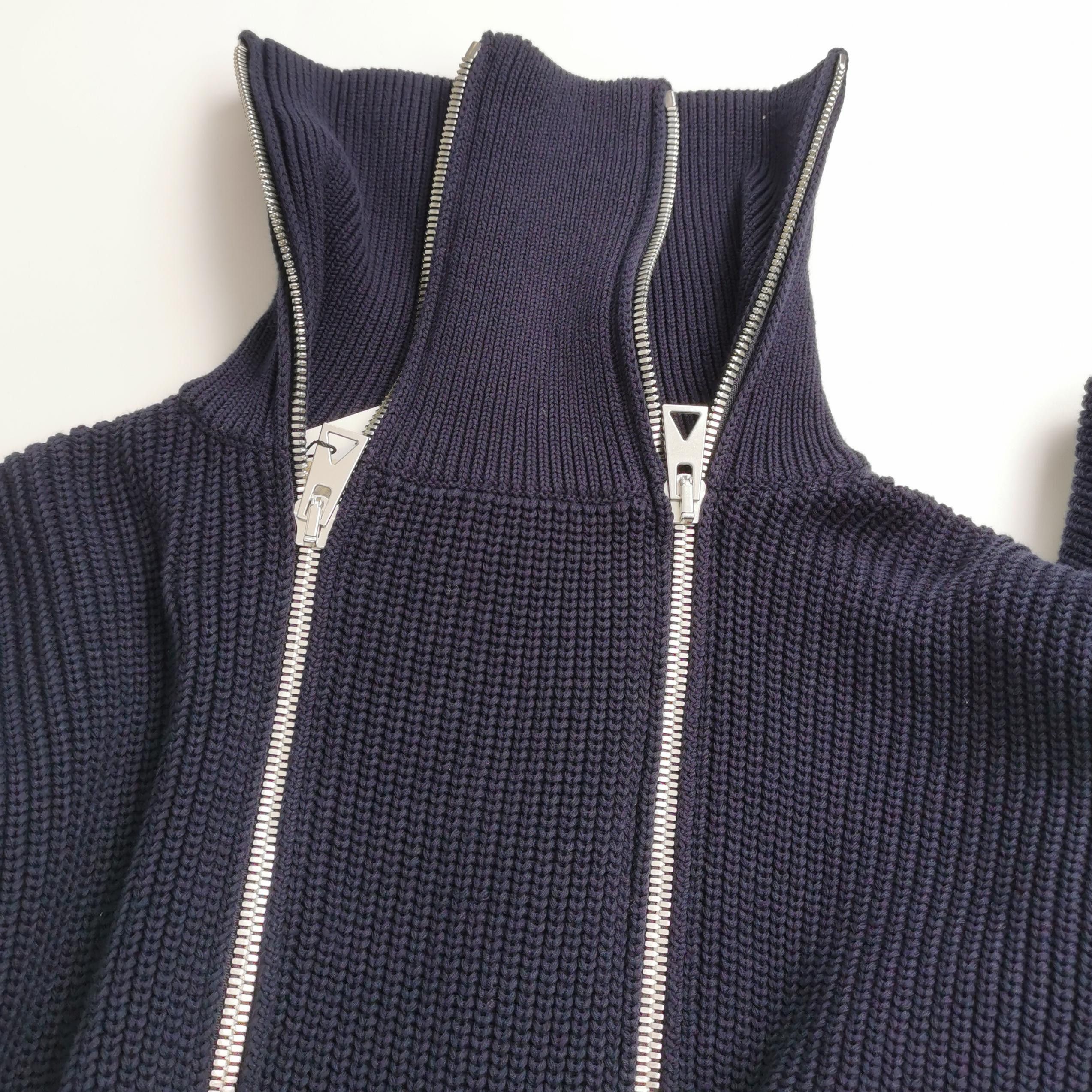 Bottega Veneta Bottega Veneta Multi-Zip Ribbed Knit Jacket M Size US M / EU 48-50 / 2 - 4 Thumbnail