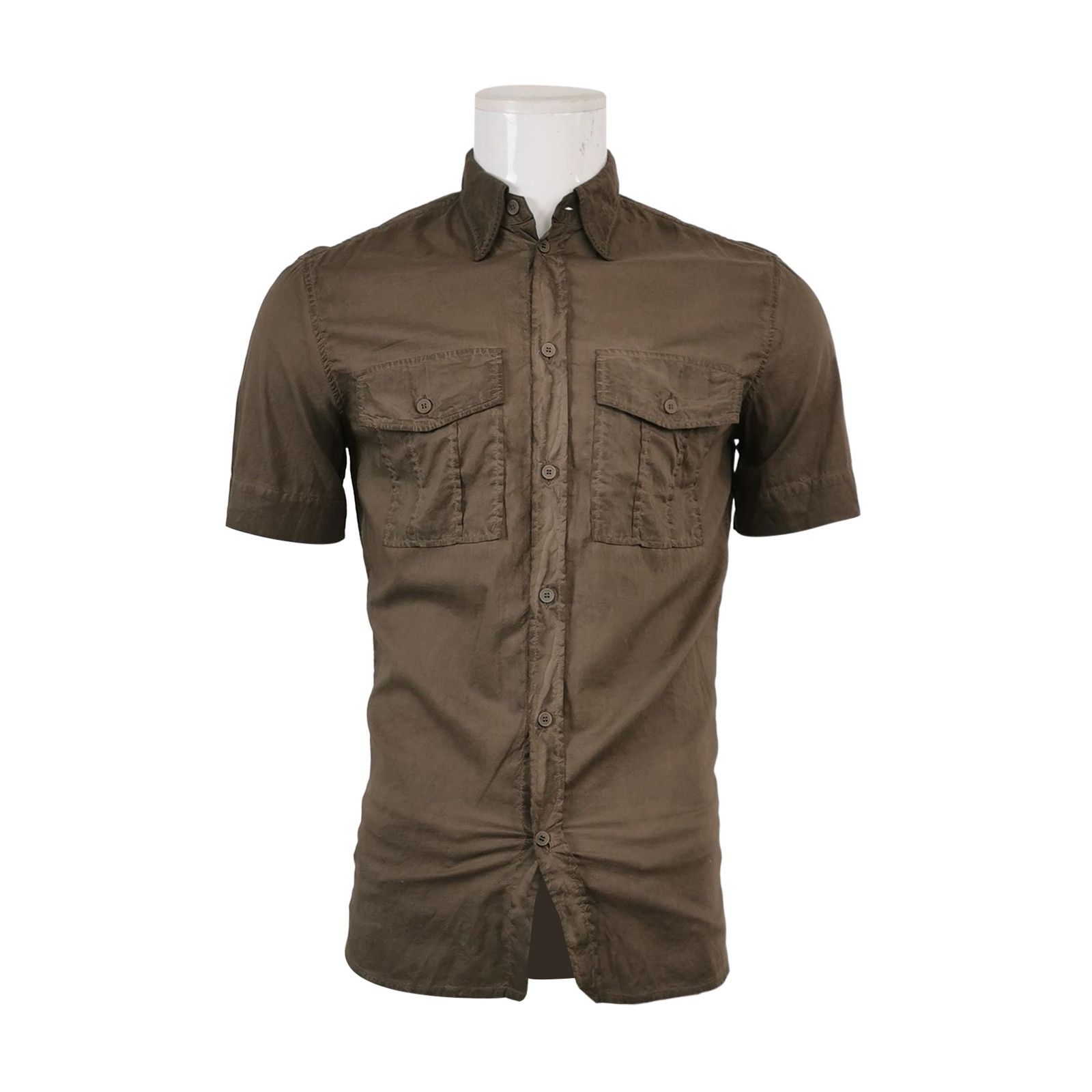 Bottega Veneta Bottega Veneta Cotton Utility Short Sleeve Shirt 37 Size US S / EU 44-46 / 1 - 2 Thumbnail
