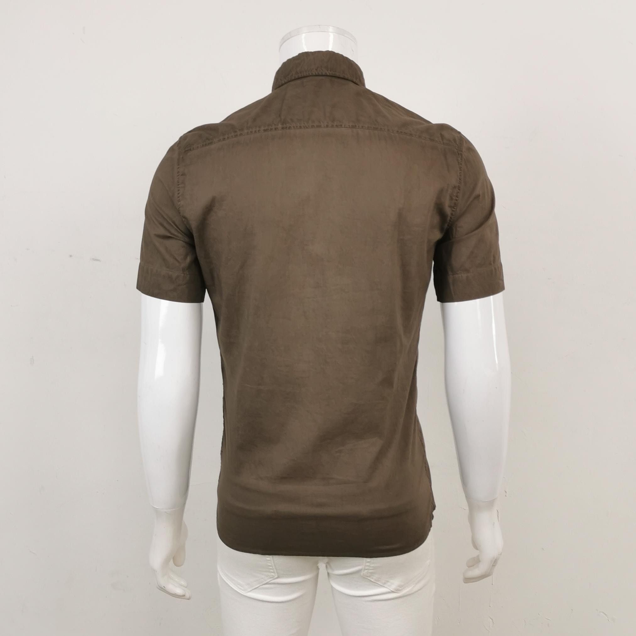 Bottega Veneta Bottega Veneta Cotton Utility Short Sleeve Shirt 37 Size US S / EU 44-46 / 1 - 3 Thumbnail