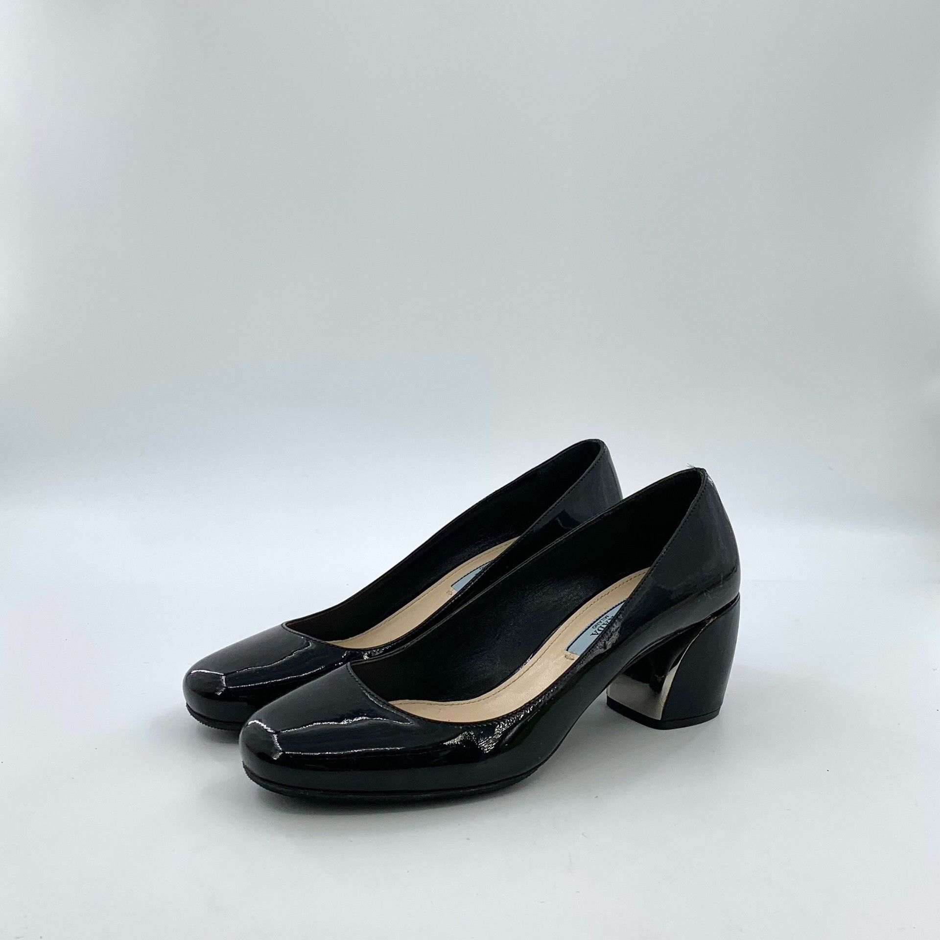 Prada Prada Patent Leather Block Heels 38 Size US 8 / IT 38 - 2 Thumbnail