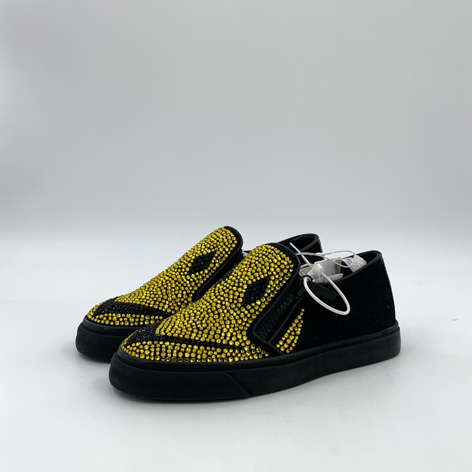 Giuseppe Zanotti Giuseppe Zanotti Crystal Smiley Face Slip Ons 37 Size US 7 / IT 37 - 2 Thumbnail