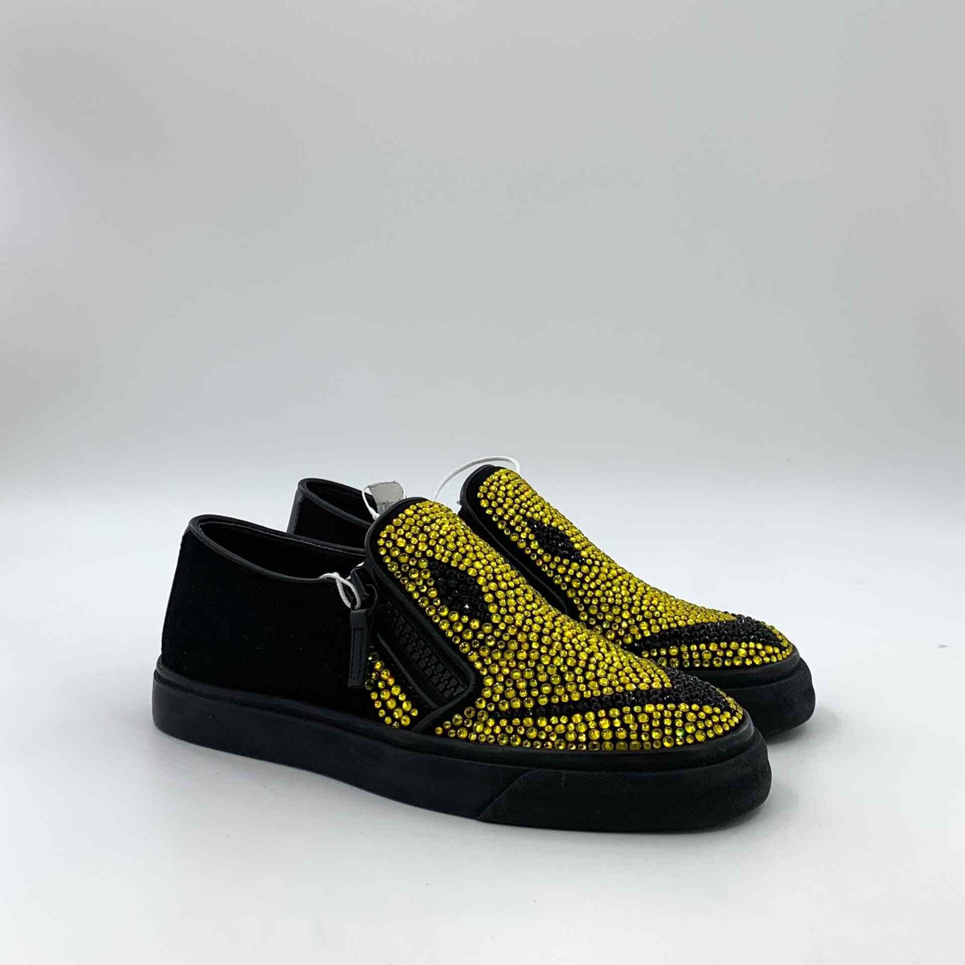 Giuseppe Zanotti Giuseppe Zanotti Crystal Smiley Face Slip Ons 37 Size US 7 / IT 37 - 3 Thumbnail