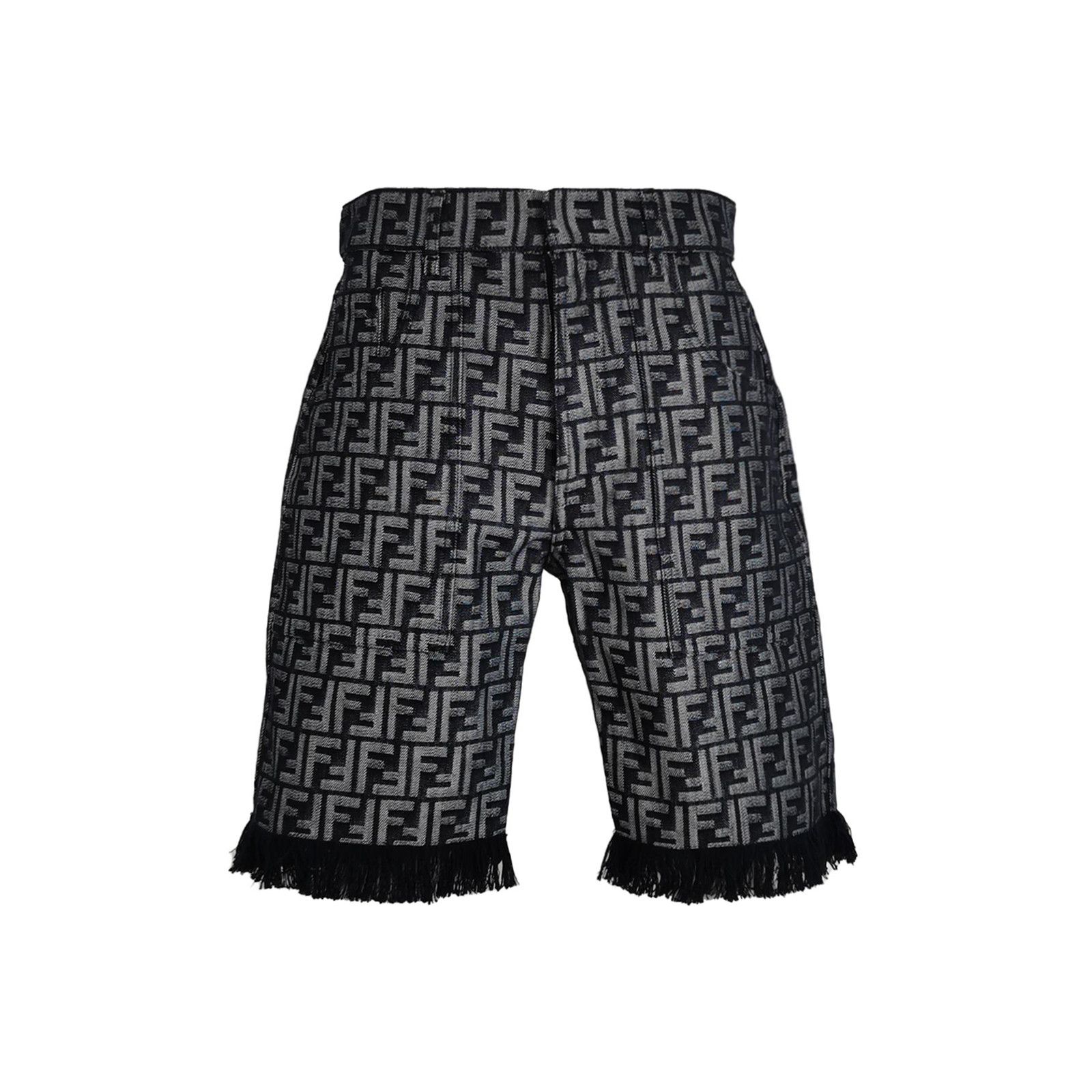 Fendi Fendi Monogram Fringe Shorts 33 Size US 33 - 2 Thumbnail