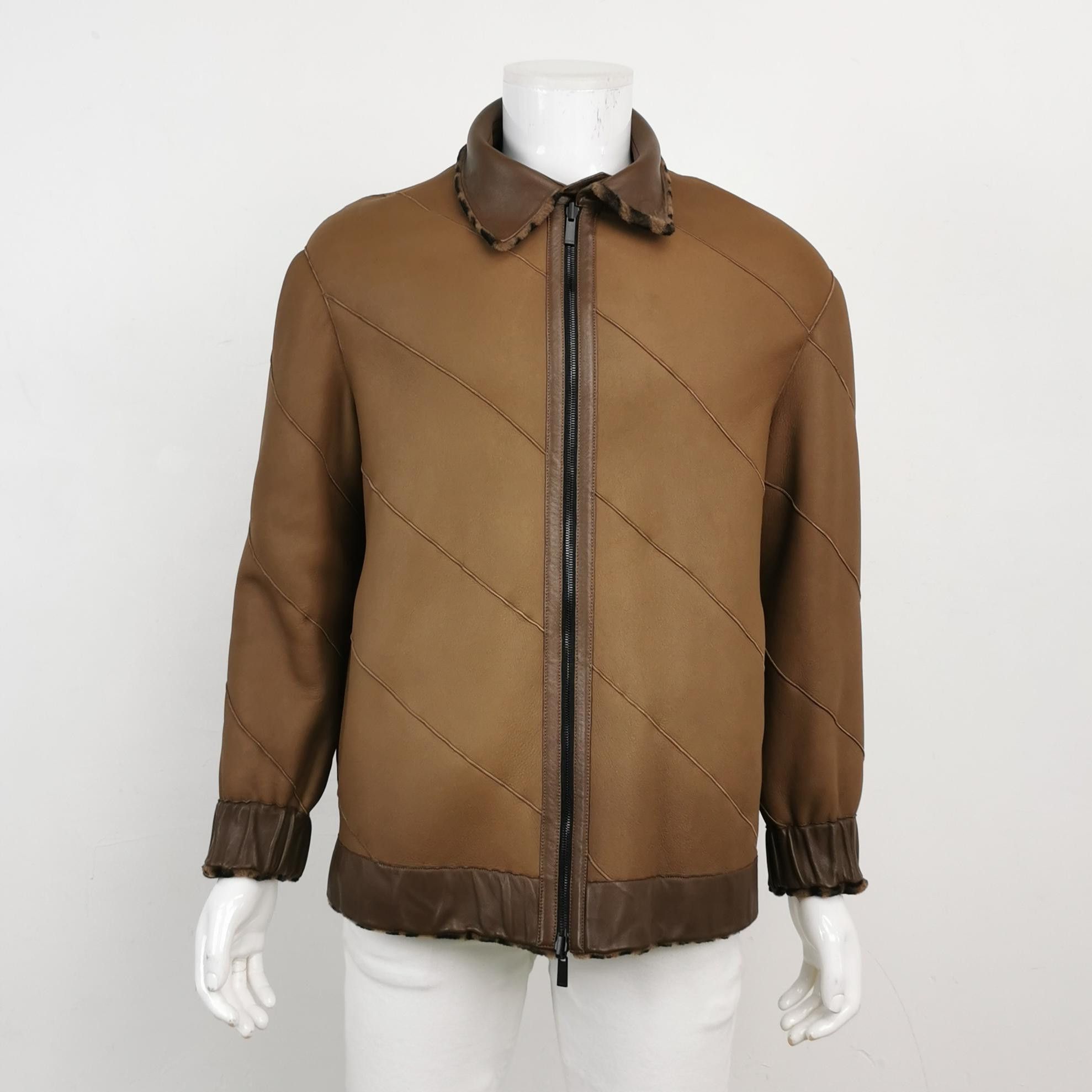Fendi Fendi Reversible FF Shearling Leather Jacket 46 Size US S / EU 44-46 / 1 - 4 Thumbnail