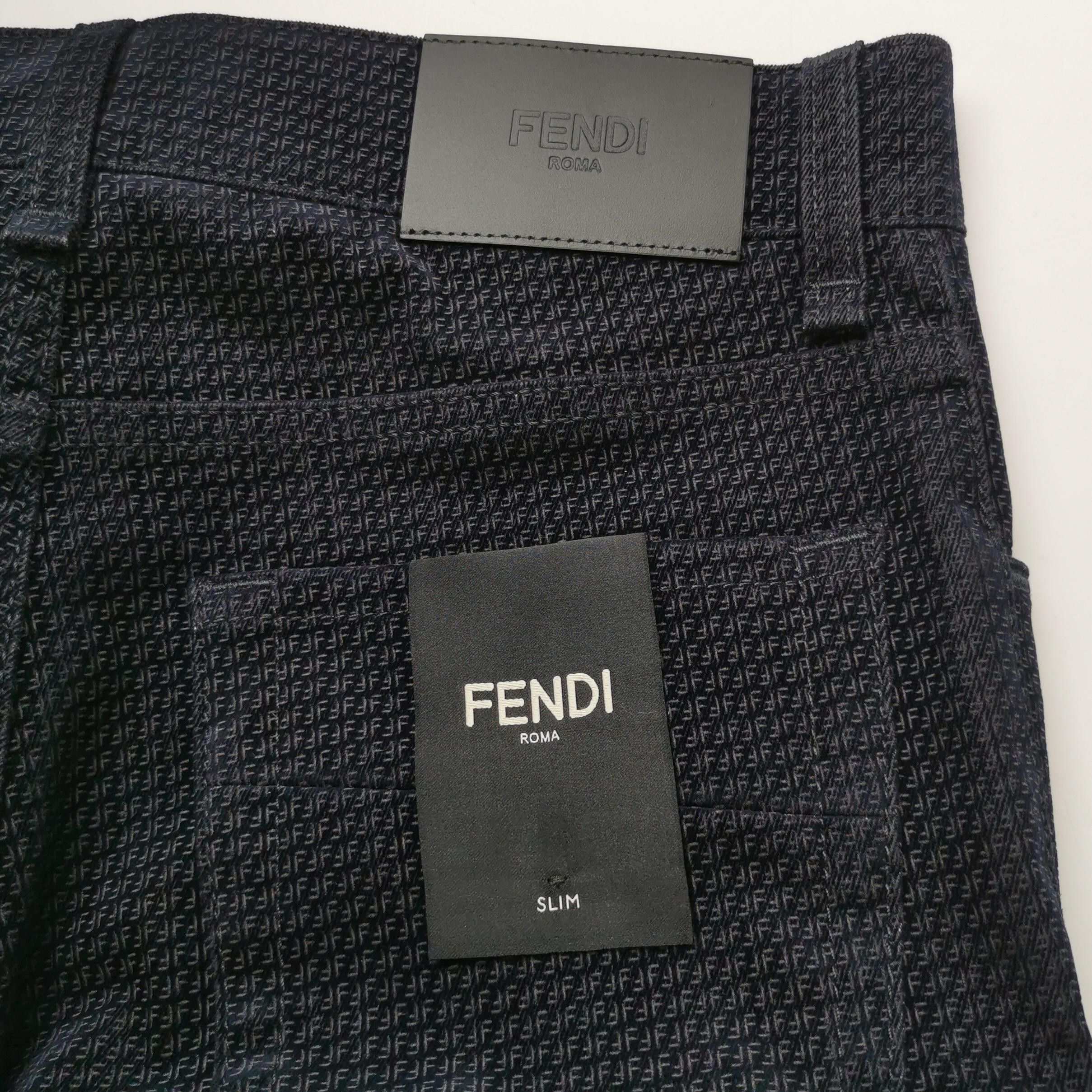 Fendi Fendi Monogram Slim Casual Pants Size 29 Size US 29 - 4 Thumbnail