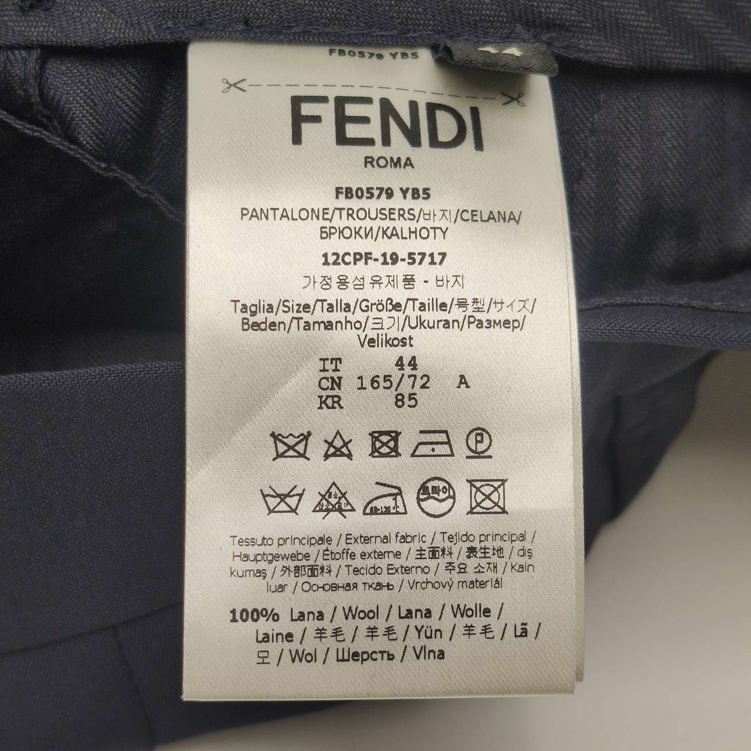 Fendi Fendi Wool Trousers IT 44 Size US 28 / EU 44 - 11 Thumbnail