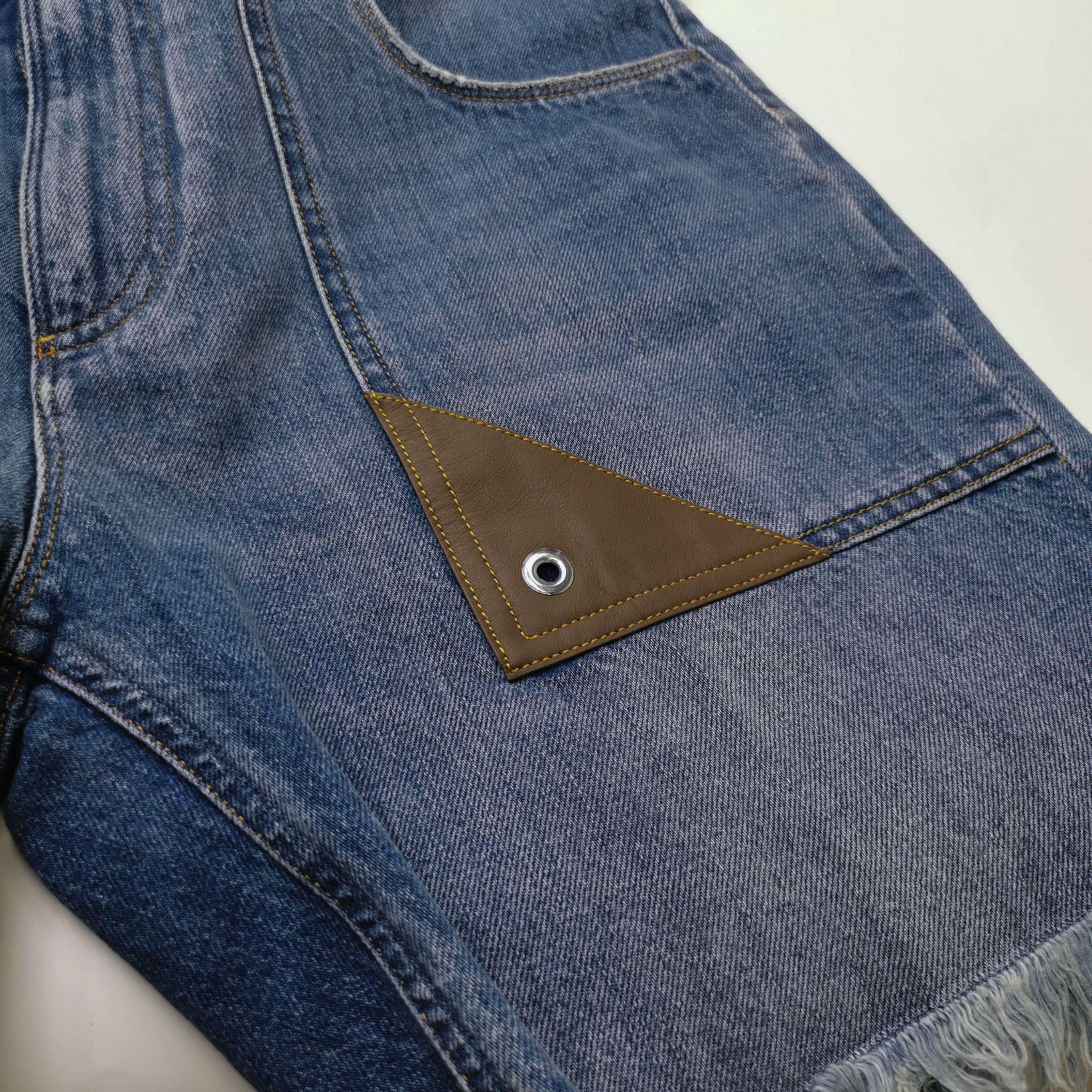 Fendi Fendi Leather Trim Denim Shorts Size 32 Size US 32 / EU 48 - 5 Thumbnail