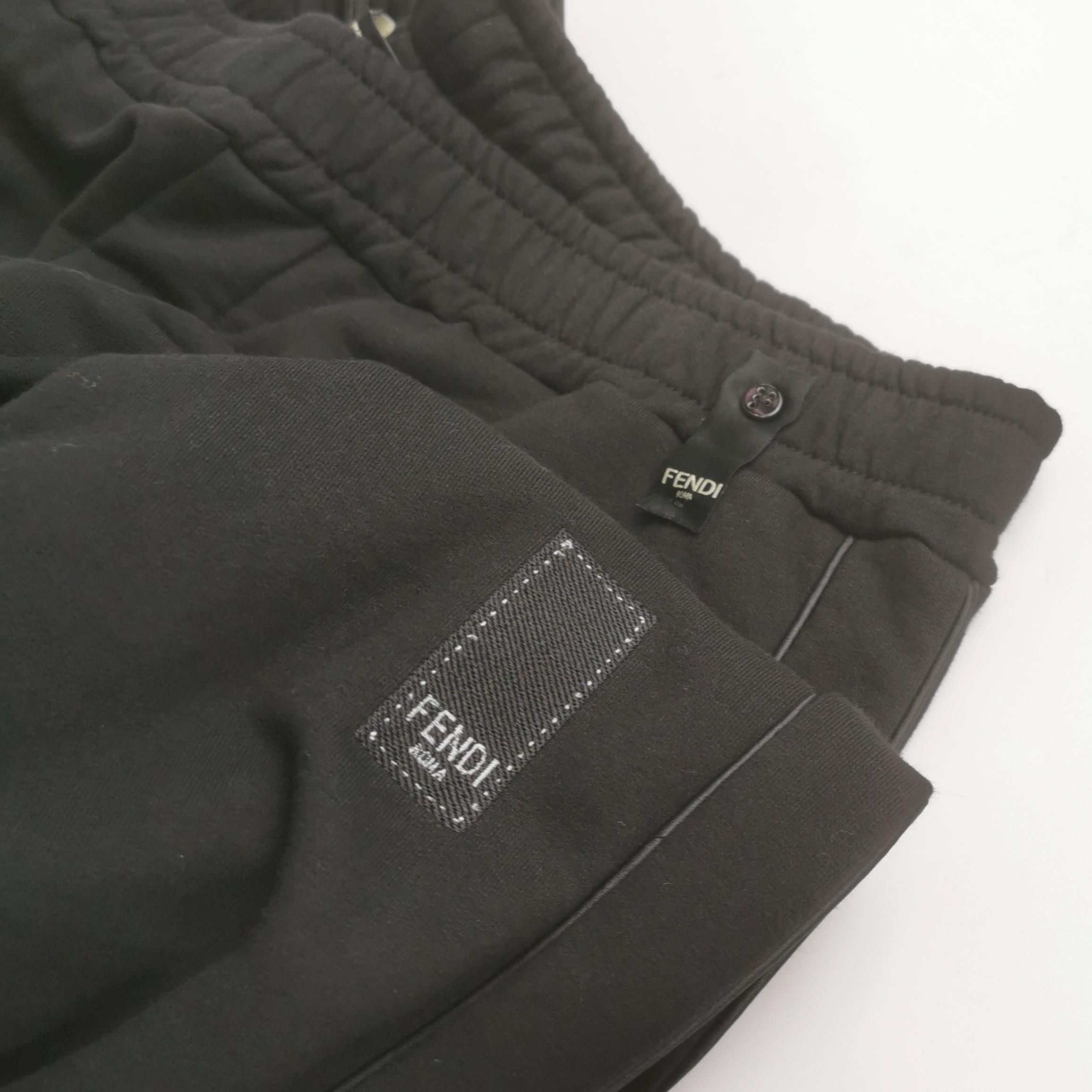 Fendi Fendi Logo Patch Cotton Joggers Size 34 Size US 34 / EU 50 - 4 Thumbnail