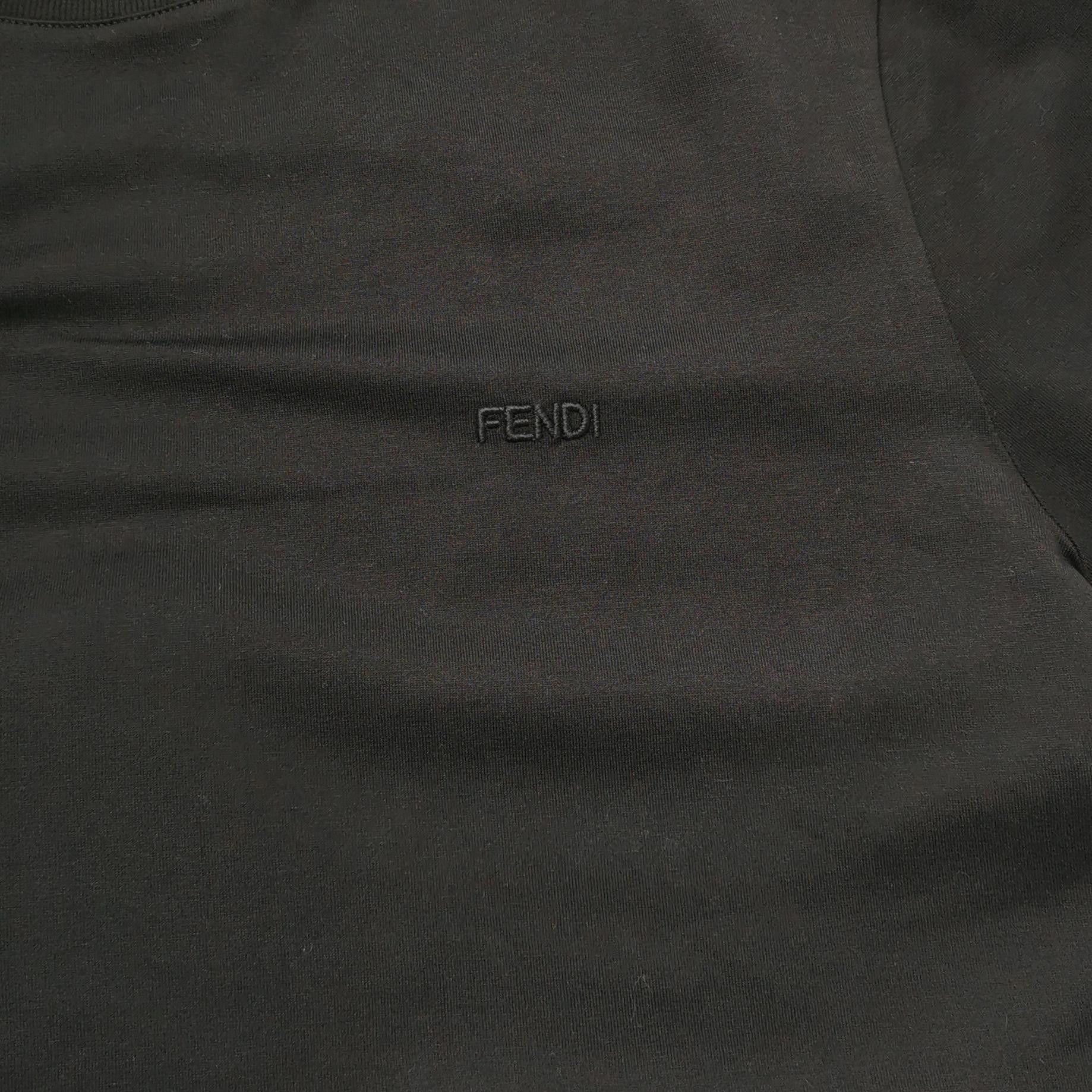 Fendi Fendi Tonal Embroidered Logo T-Shirt Size 48 Size US M / EU 48-50 / 2 - 4 Thumbnail