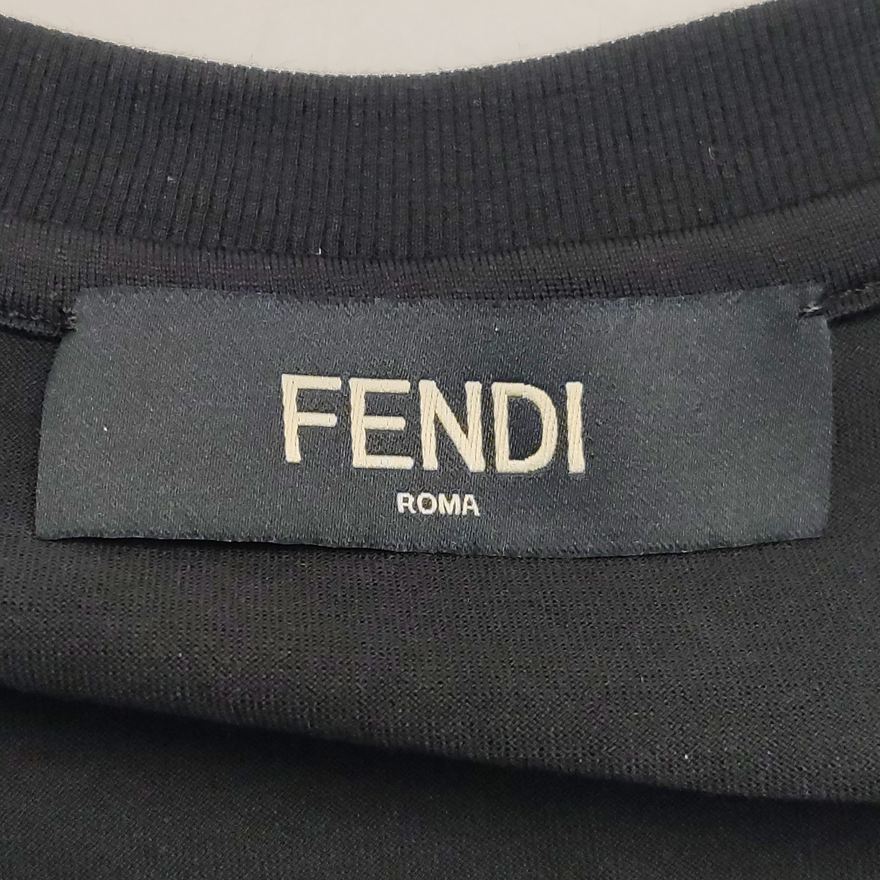 Fendi Fendi Tonal Embroidered Logo T-Shirt Size 48 Size US M / EU 48-50 / 2 - 6 Thumbnail
