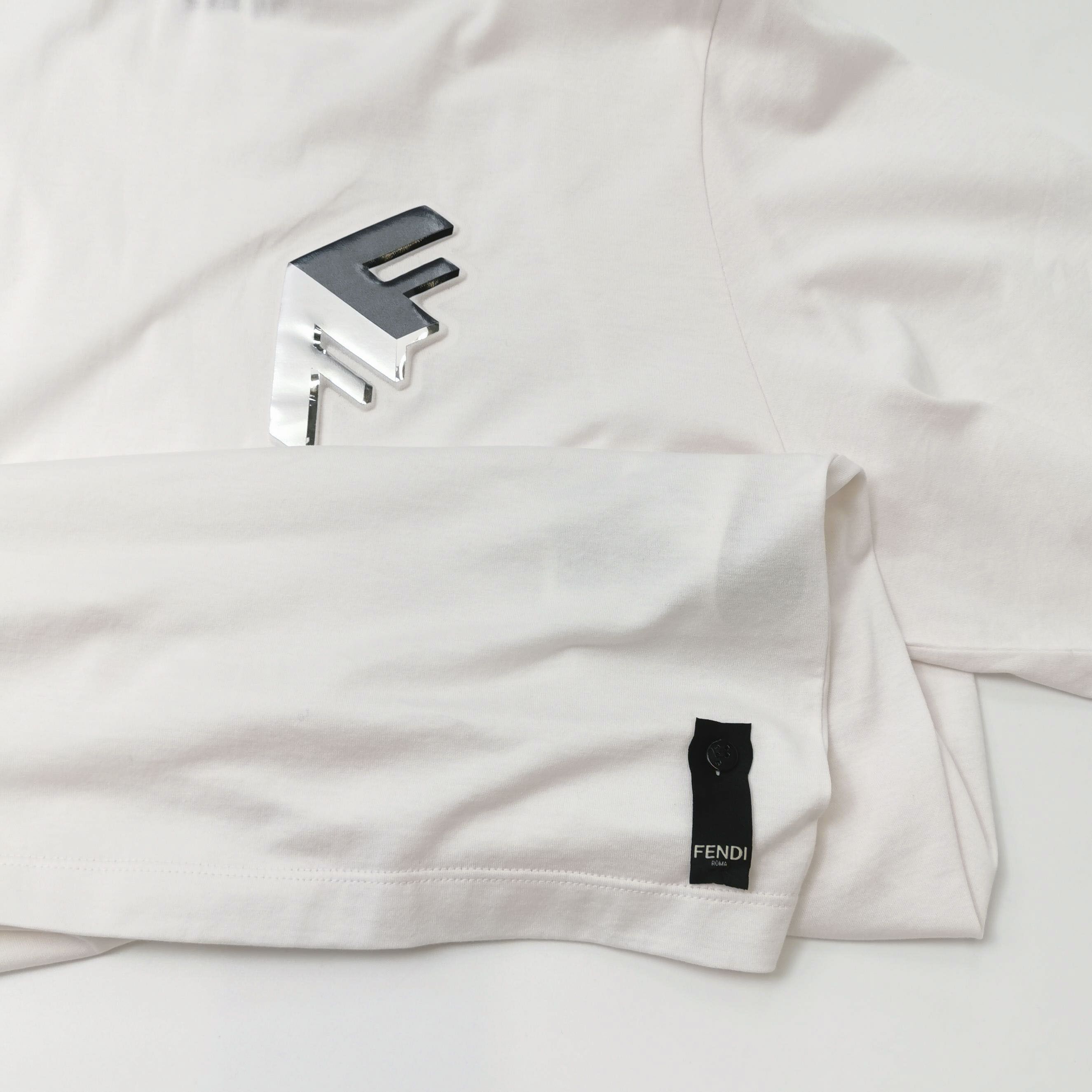 Fendi Fendi Chrome Logo Graphic T-Shirt Size L Size US L / EU 52-54 / 3 - 4 Thumbnail
