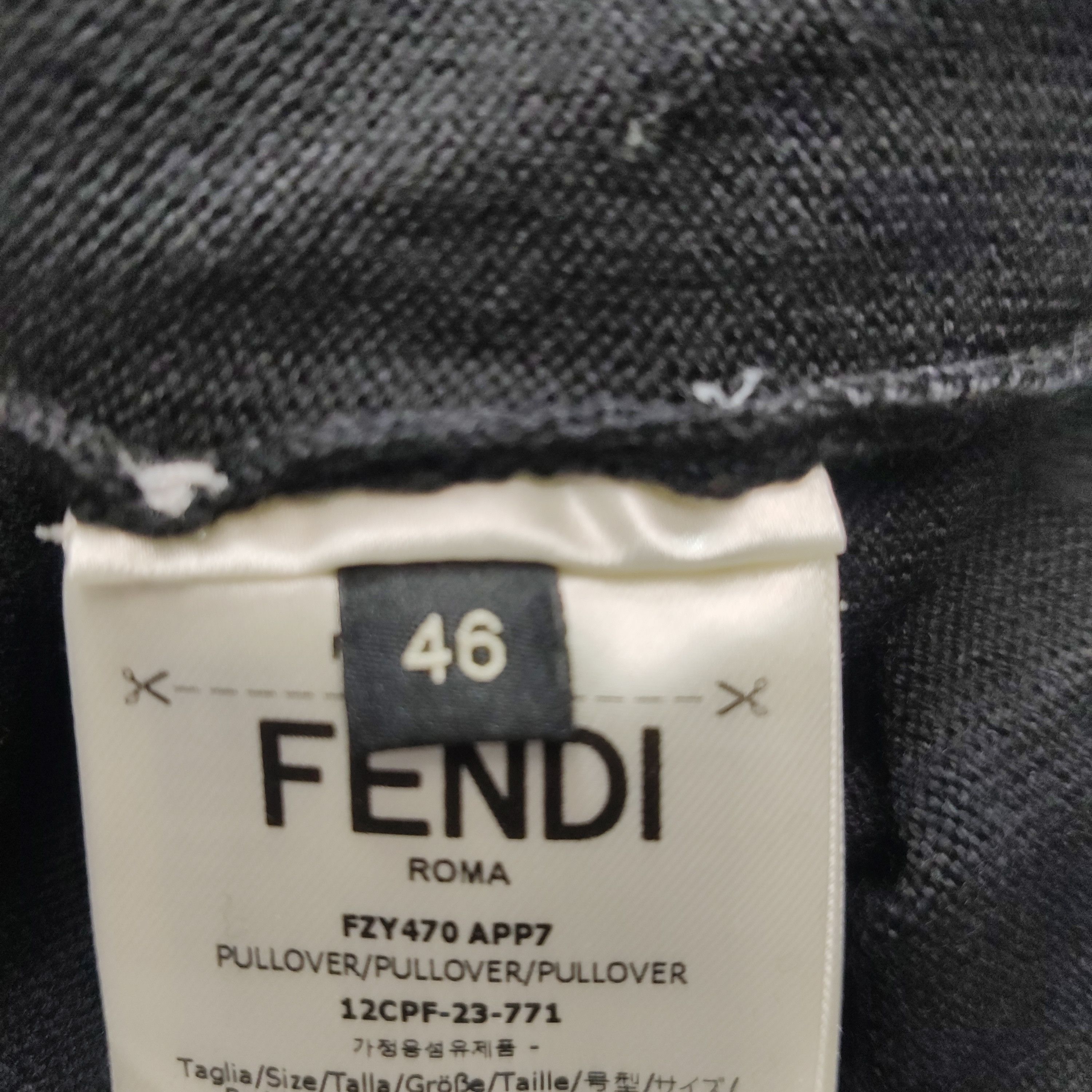 Fendi Fendi Sequin Logo Wool Sweater Size S Size US S / EU 44-46 / 1 - 8 Thumbnail