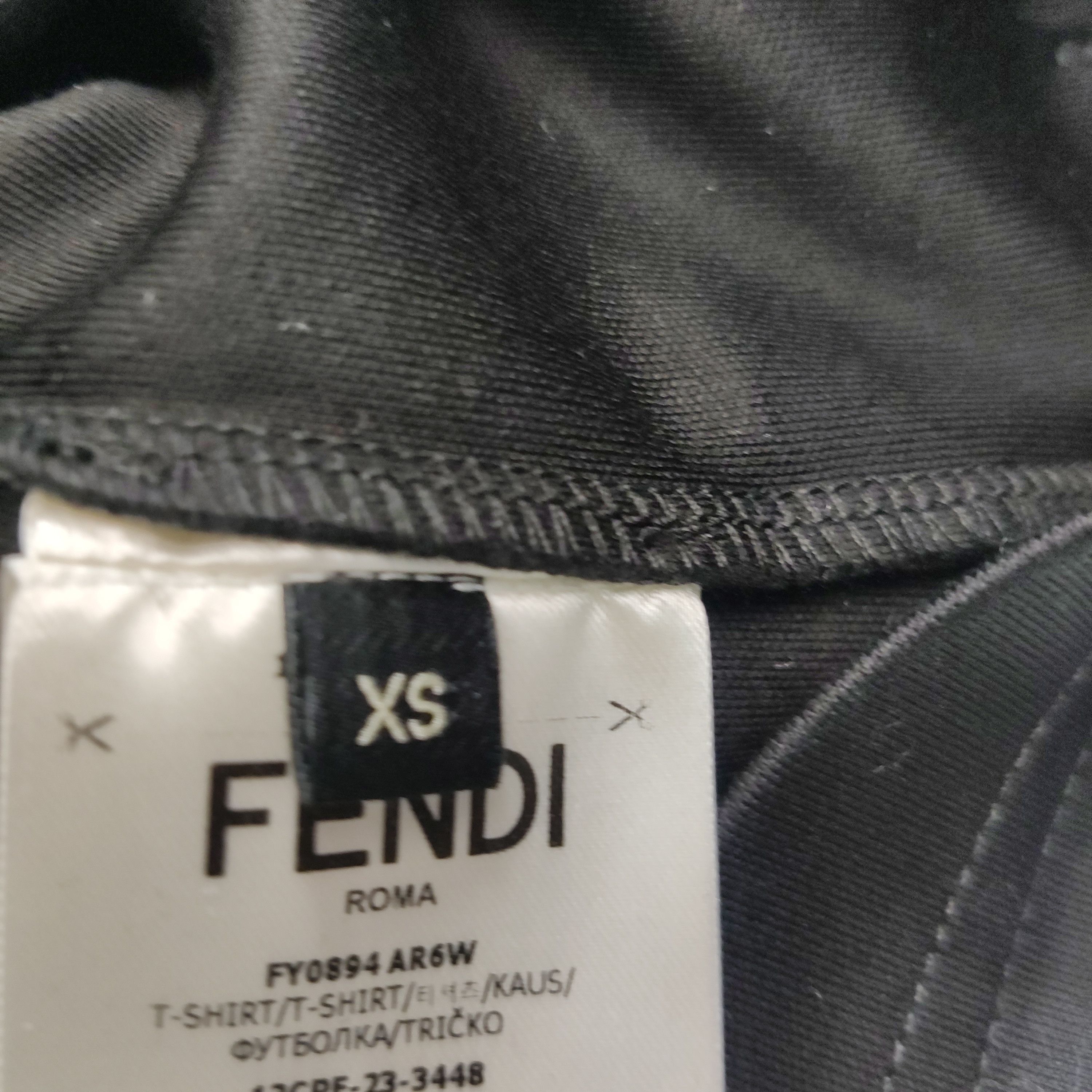 Fendi Fendi Embroidered Logo T-Shirt XS Size US XS / EU 42 / 0 - 8 Thumbnail