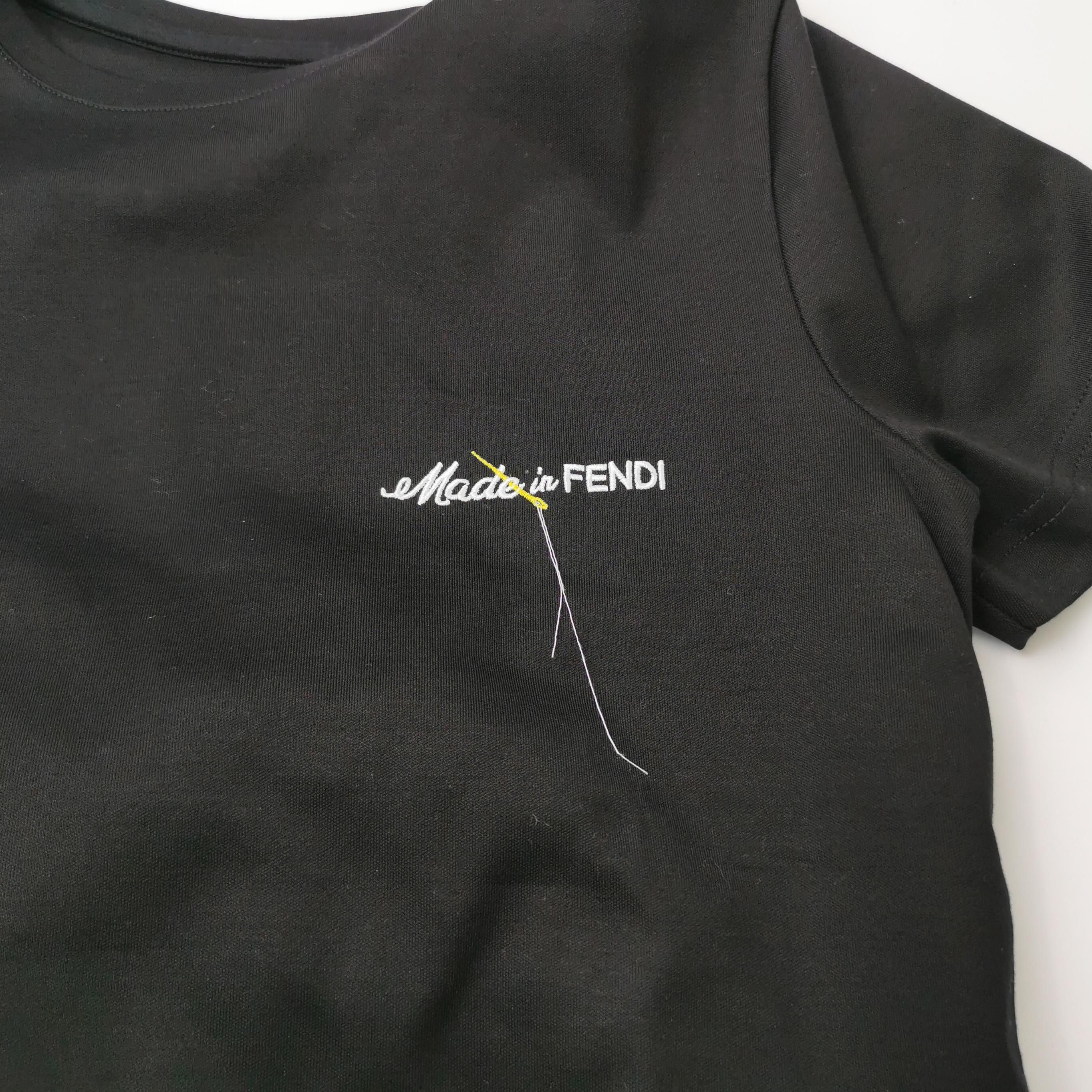 Fendi Fendi Embroidered Logo T-Shirt XS Size US XS / EU 42 / 0 - 5 Thumbnail