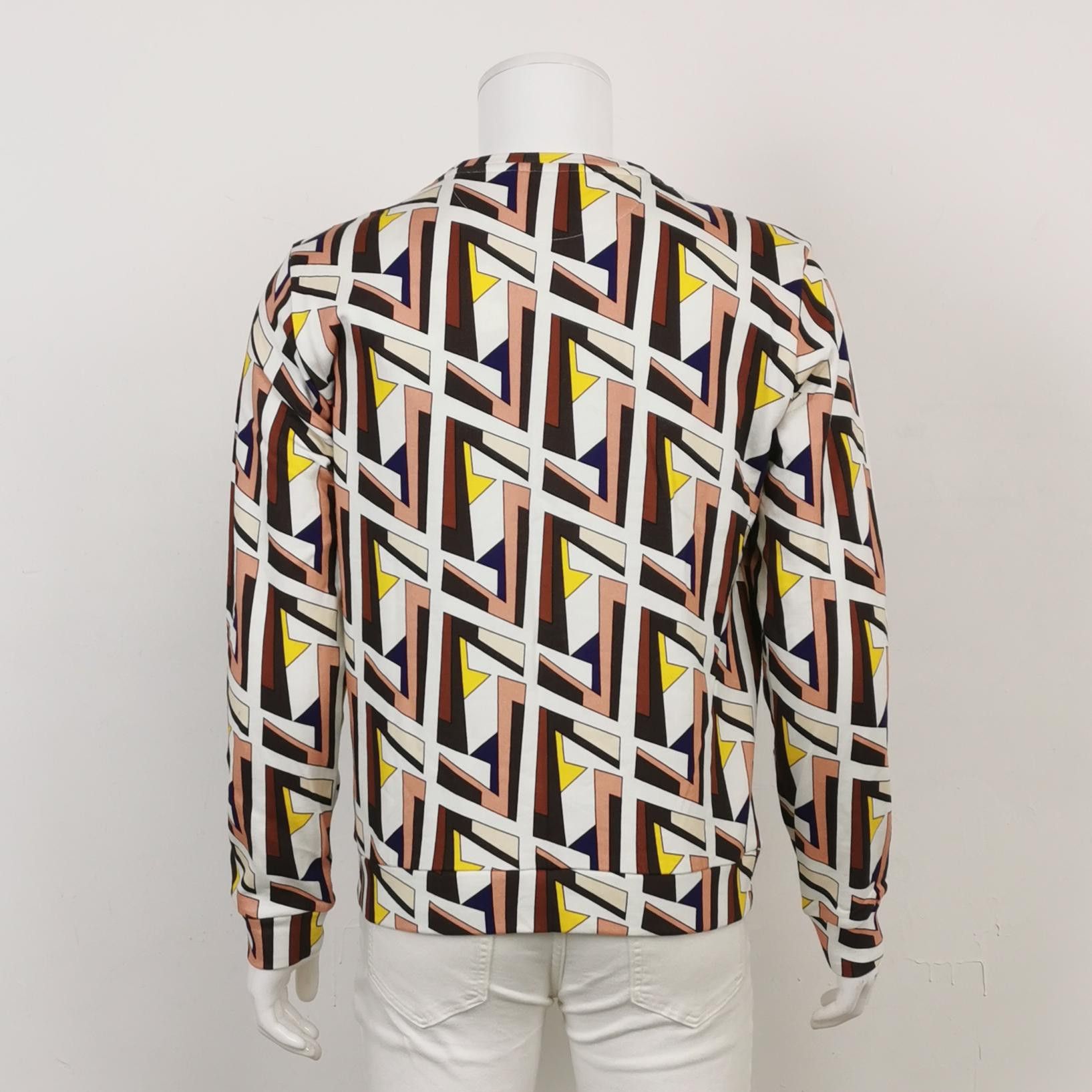 Fendi Fendi Geometric Print Cotton Sweatshirt Size 48 Size US M / EU 48-50 / 2 - 3 Thumbnail
