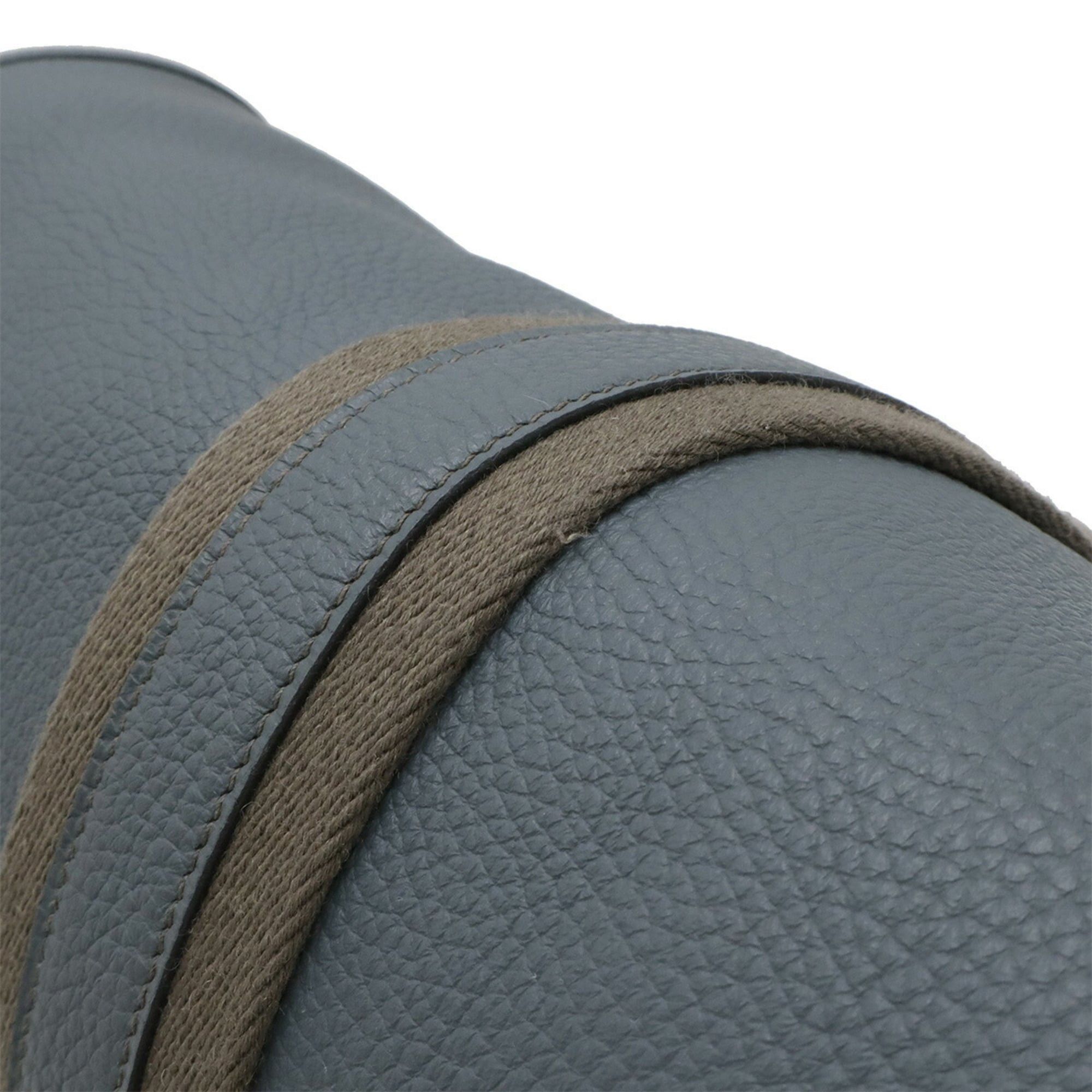 Hermes Hermes Bour Lang Shoulder Bag, Taurillon Clemence Leather, Blue Orage (Light Gray), □R Stamp Size ONE SIZE - 5 Thumbnail