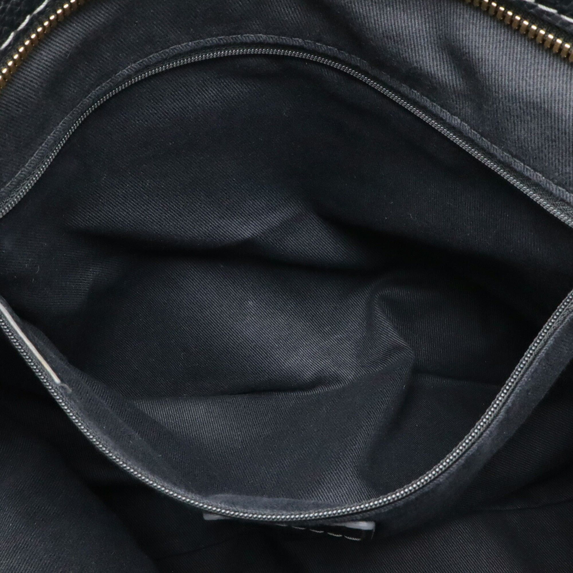 Loewe LOEWE Repeat Anagram Tote Bag, Large Tote, Shoulder Nylon Canvas, Leather, Black Size ONE SIZE - 10 Thumbnail